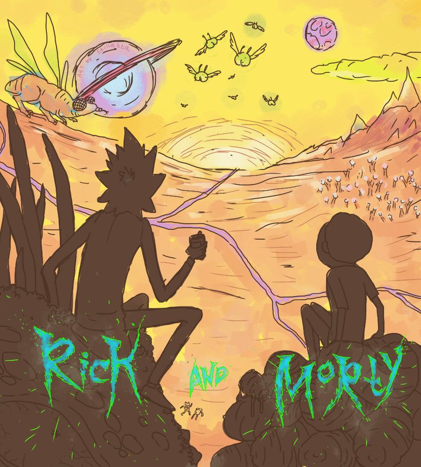 rick and morty sketch by stilletta d761a9y and Morty Photo