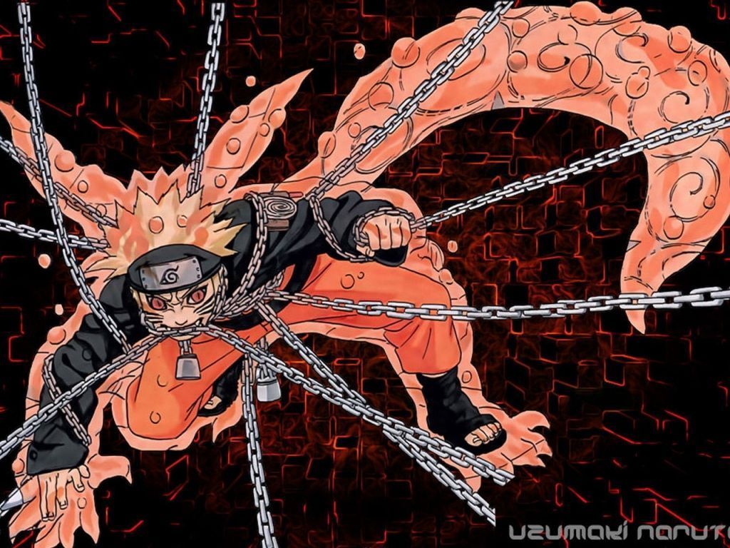 naruto 9 tails cloak wallpaper