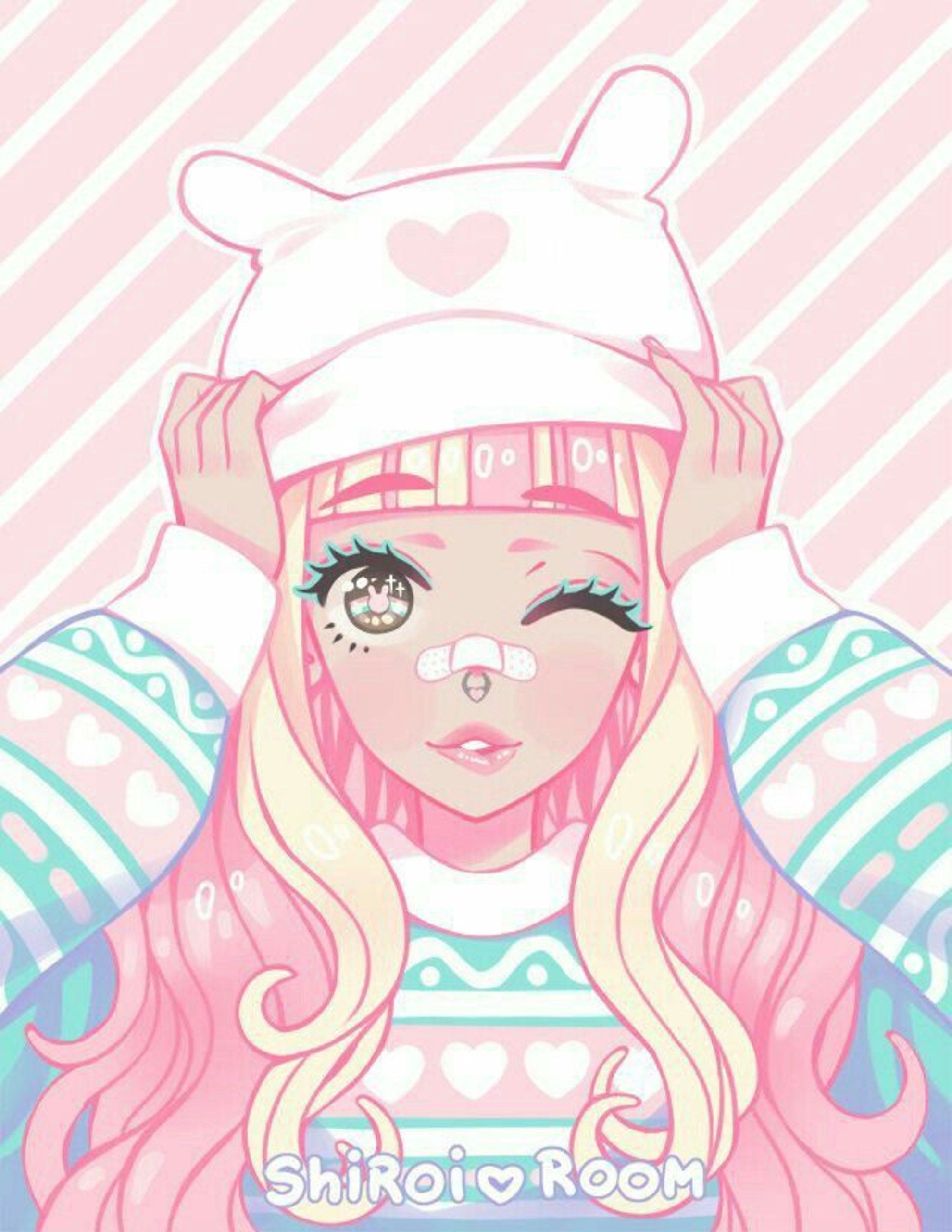 Pastel Anime Girl Wallpaper