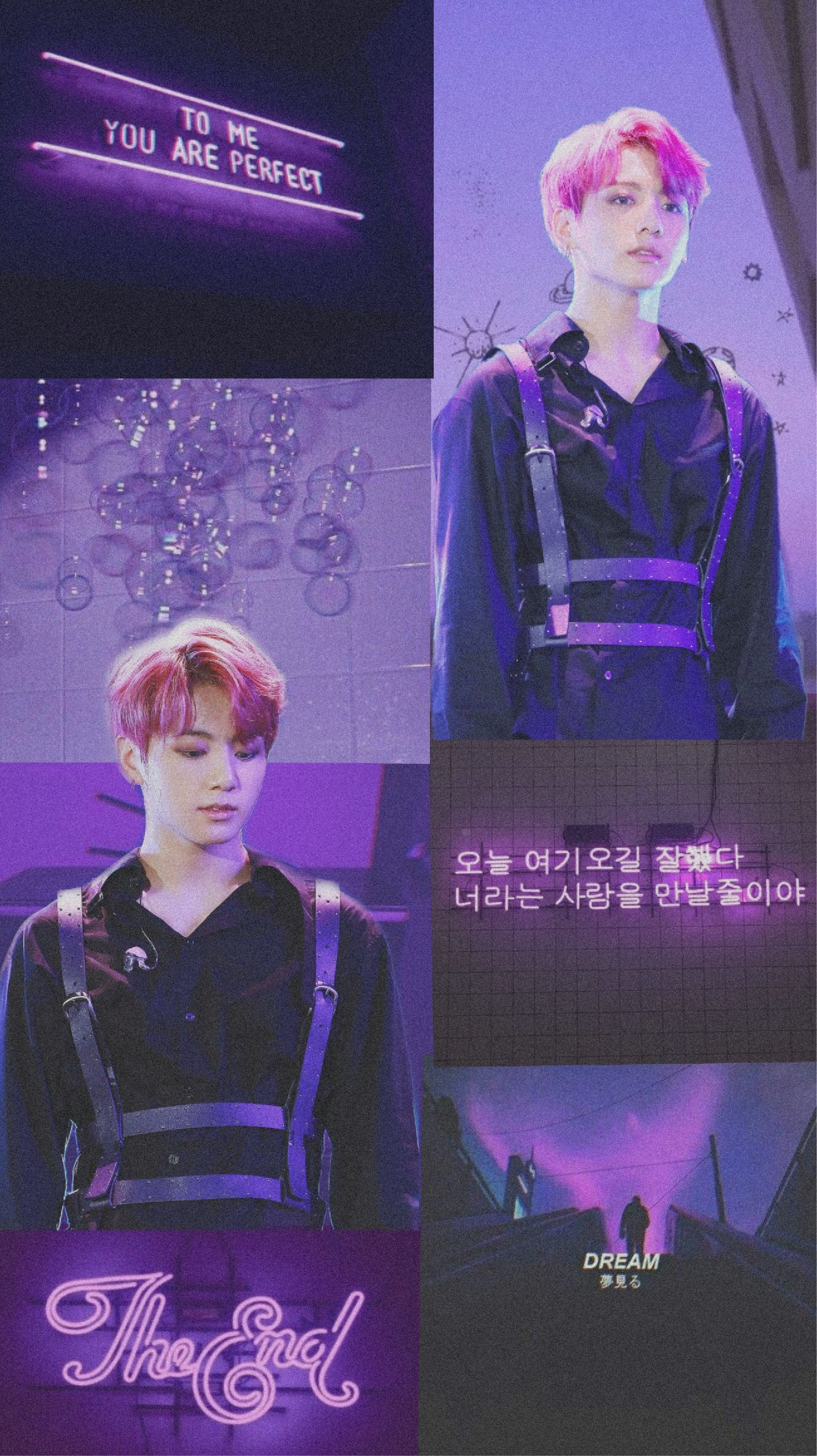 jungkook bts purple aesthetic Image