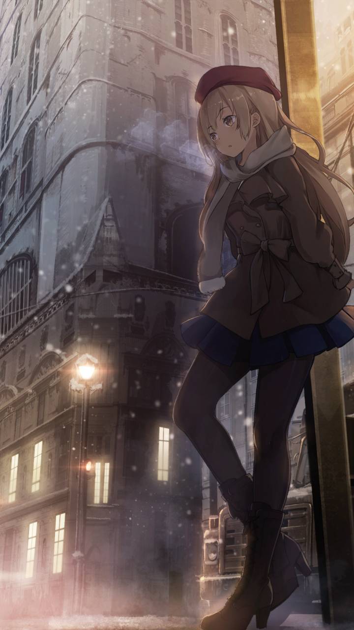 cute anime girl wallpaper
