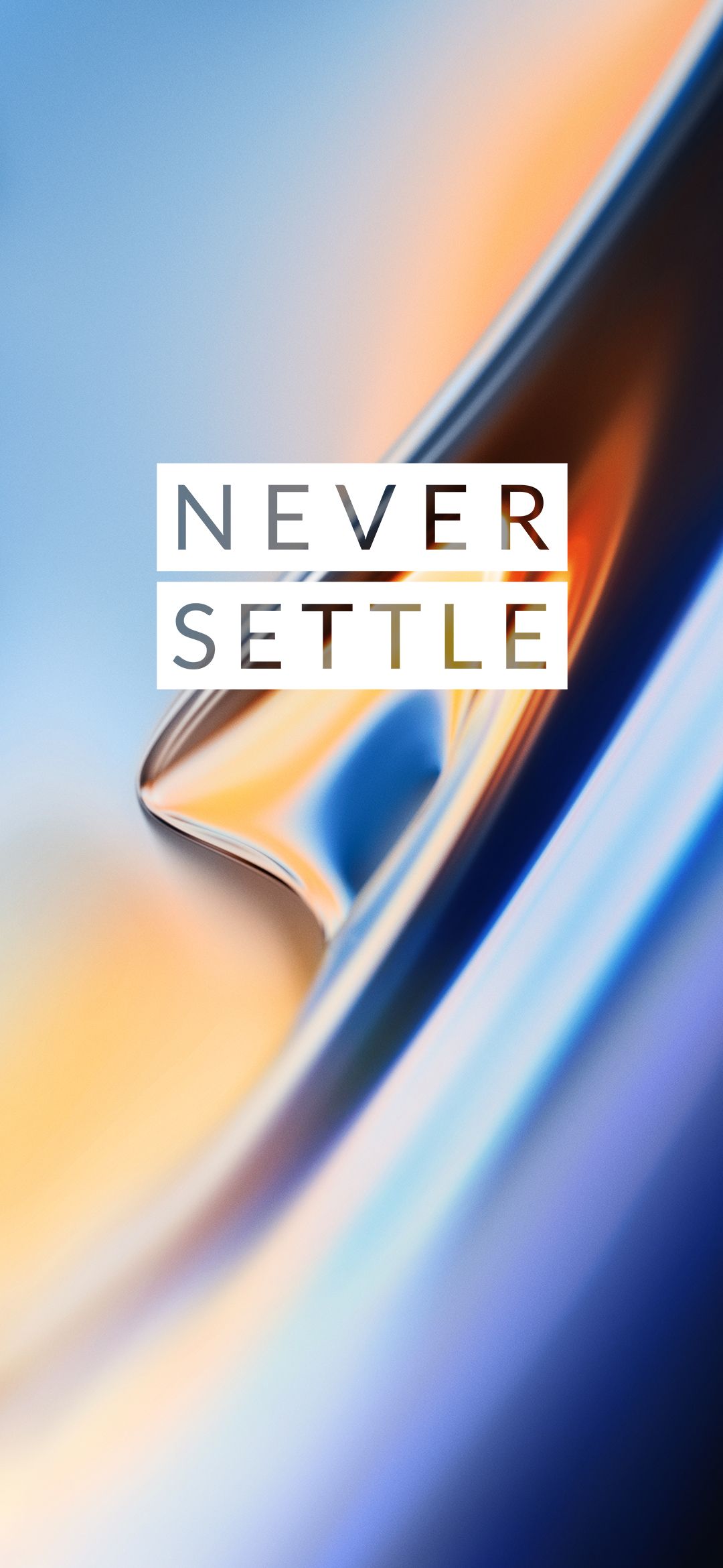OnePlus 6T Wallpaper (FHD, 4K, Never Settle). Never settle