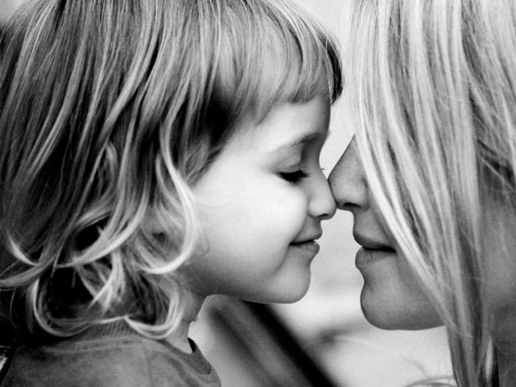 Mother and Daughter. Infinite love between mother and daughter