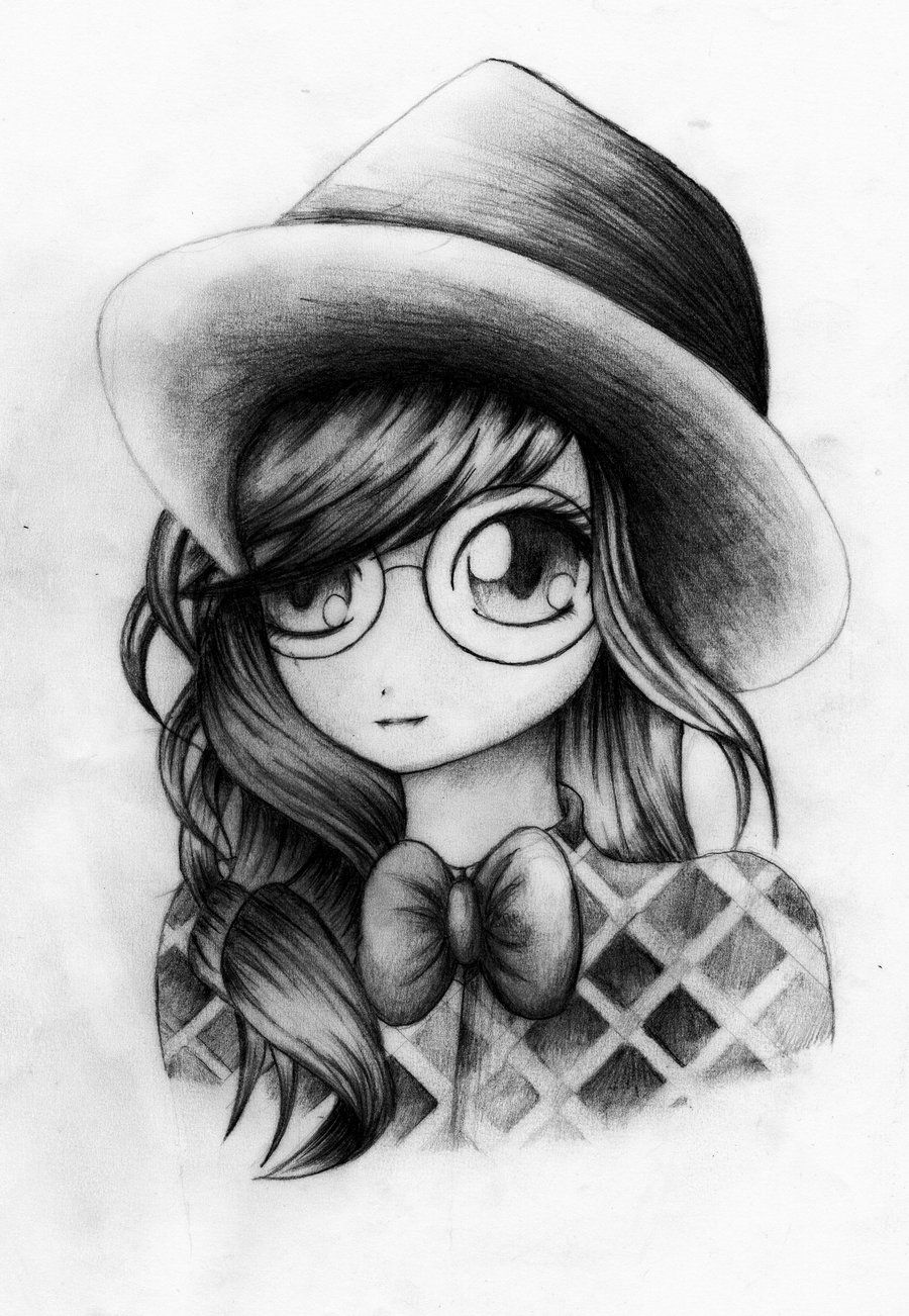 Collection of Easy Girl Drawing | Girl Profile Picture Drawing, HD Png  Download