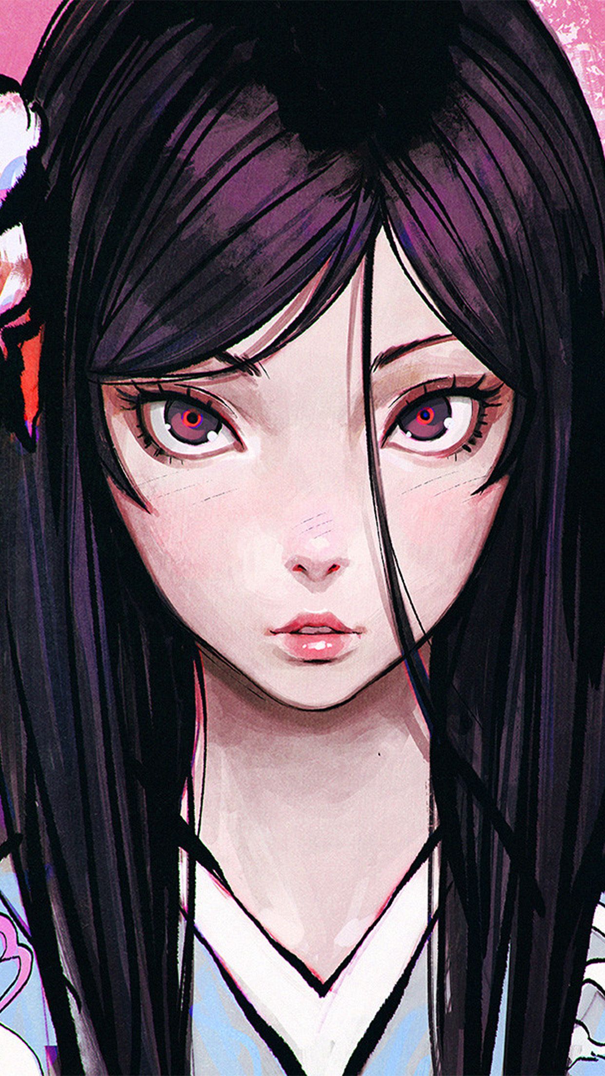 Eye Girl Anime Illustration Eye Drawing Art Wallpaper
