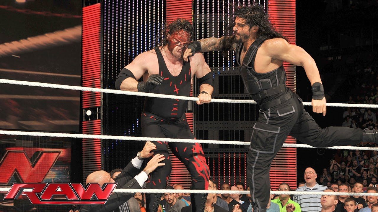 Roman Reigns sparks massive brawl with Kane: Raw, July 2014