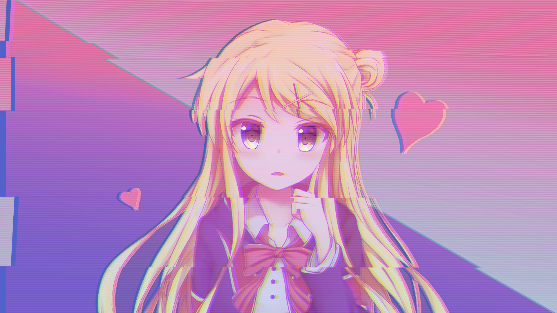 Aesthetic Pink Anime Wallpaper