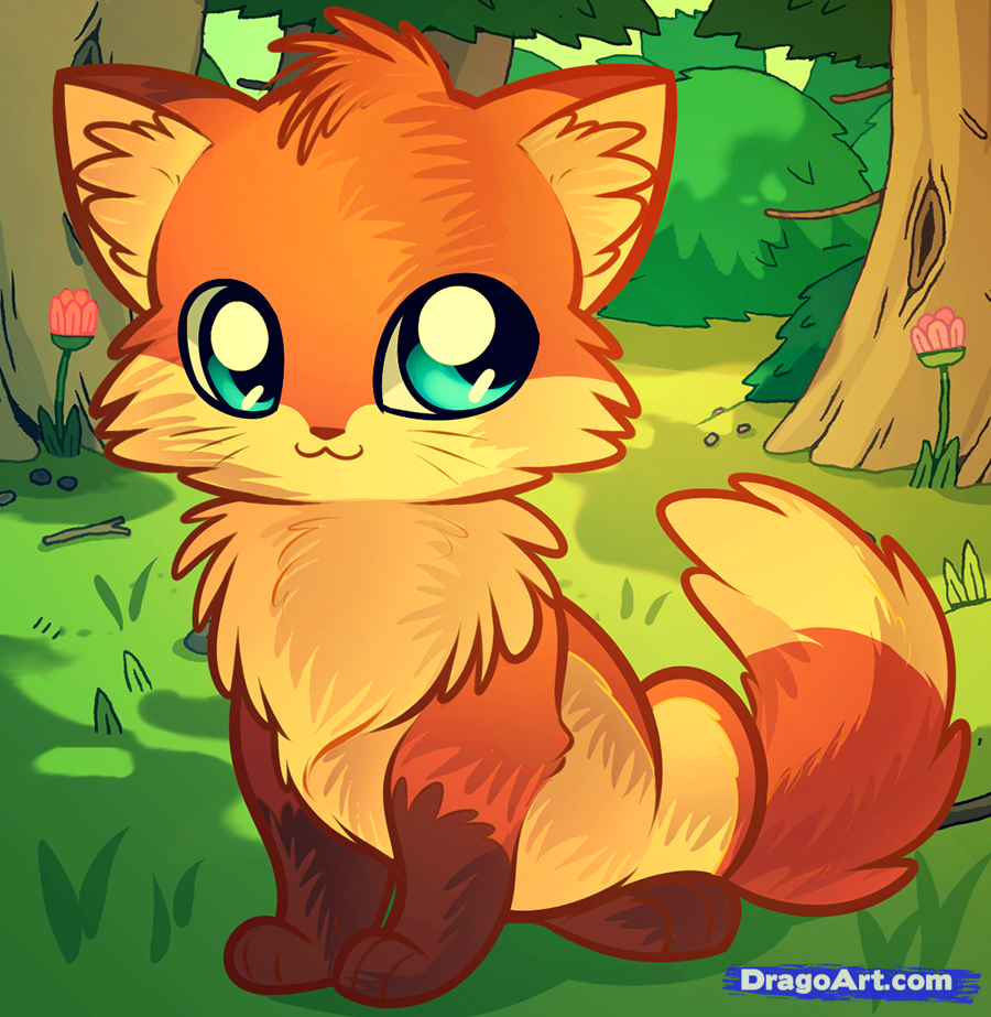 Free download How to Draw an Anime Fox Step by Step anime animals