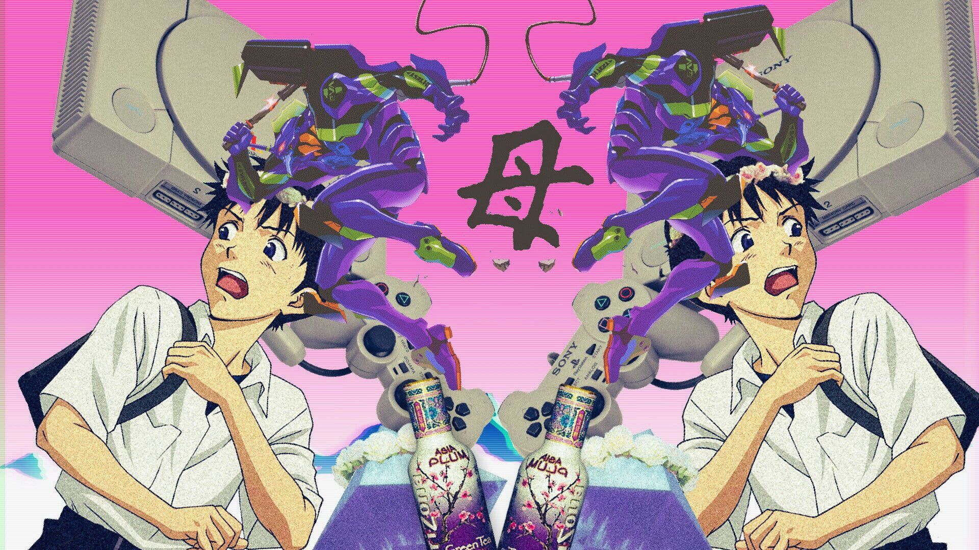 Anime Vaporwave Background