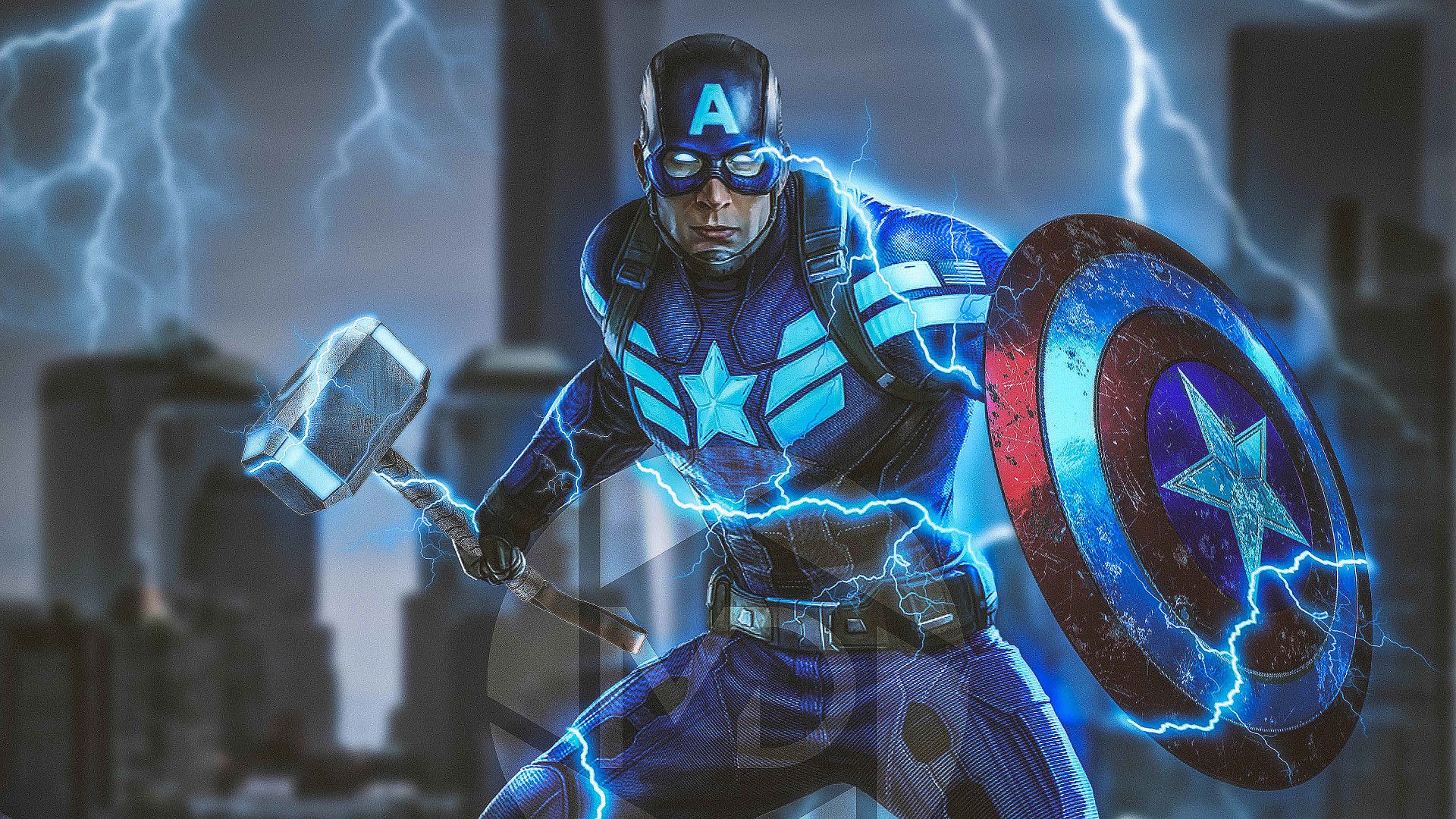 Captain America Mjolnir Avengers Endgame 4k 2019 Laptop