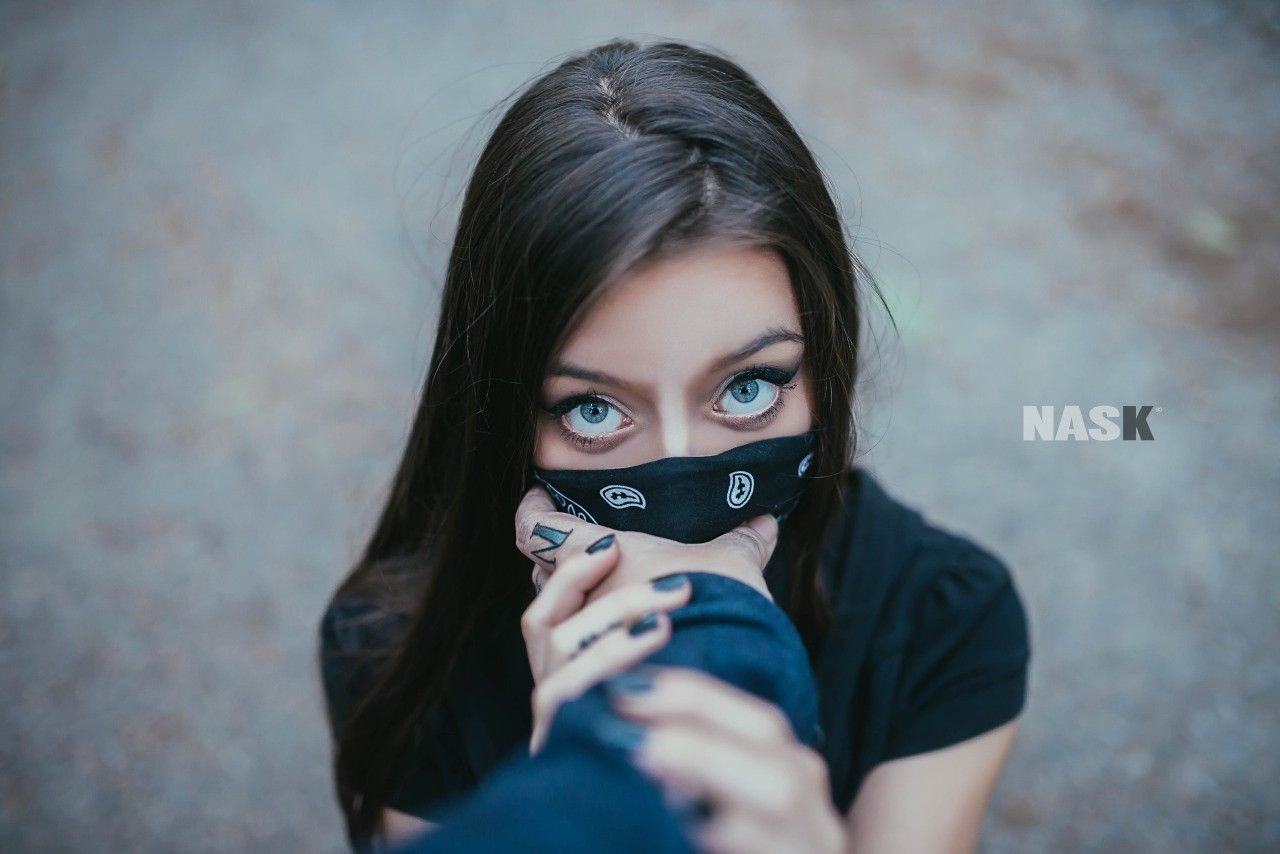 bandanas, #blue Eyes, #nuria Gc, #nask Nach, Wallpaper