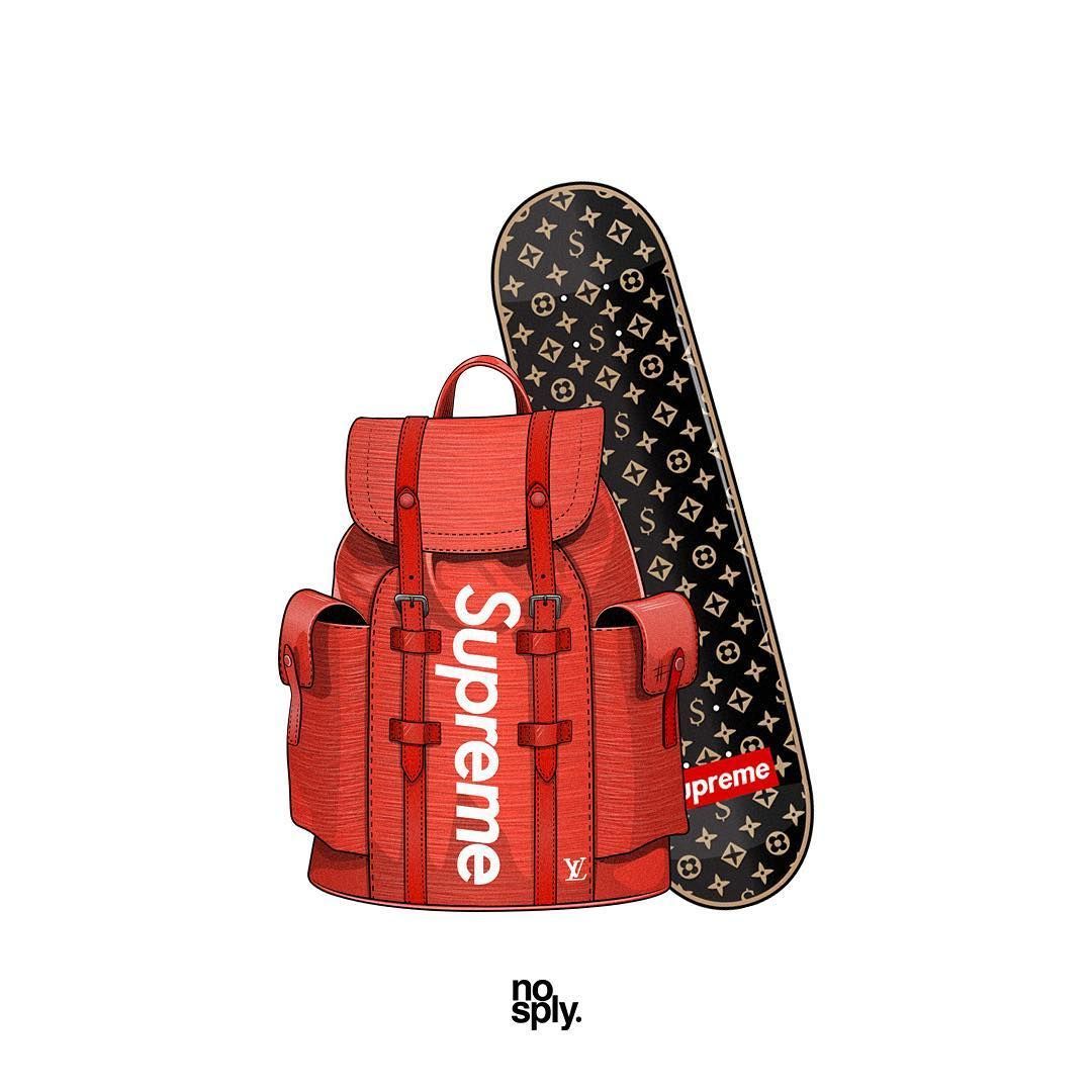 Supreme X LV Backpack And Monogram Deck (Fall Winter 2017) #nosply