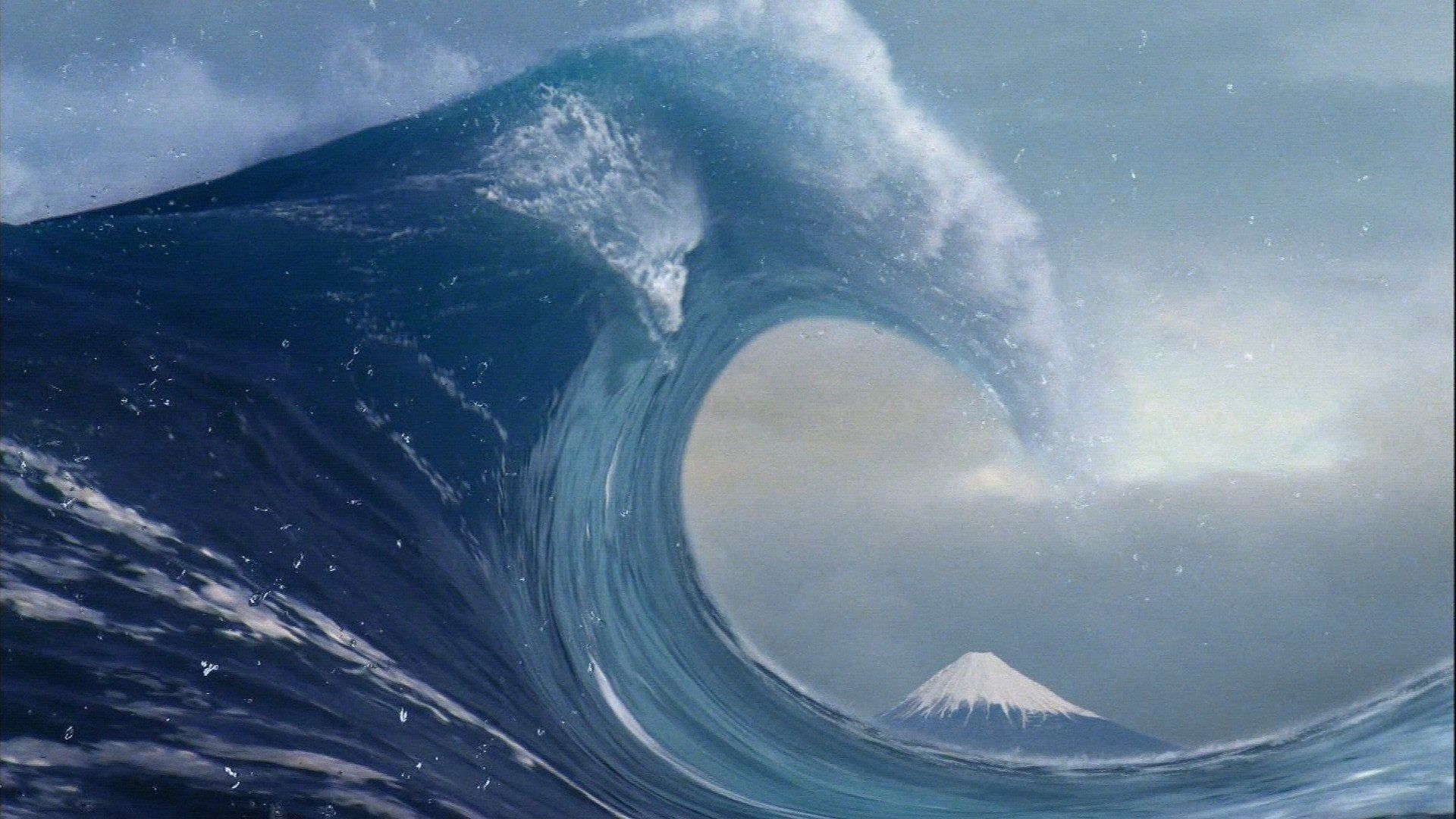 Great Wave off Kanagawa (realistic) [1920x1080]