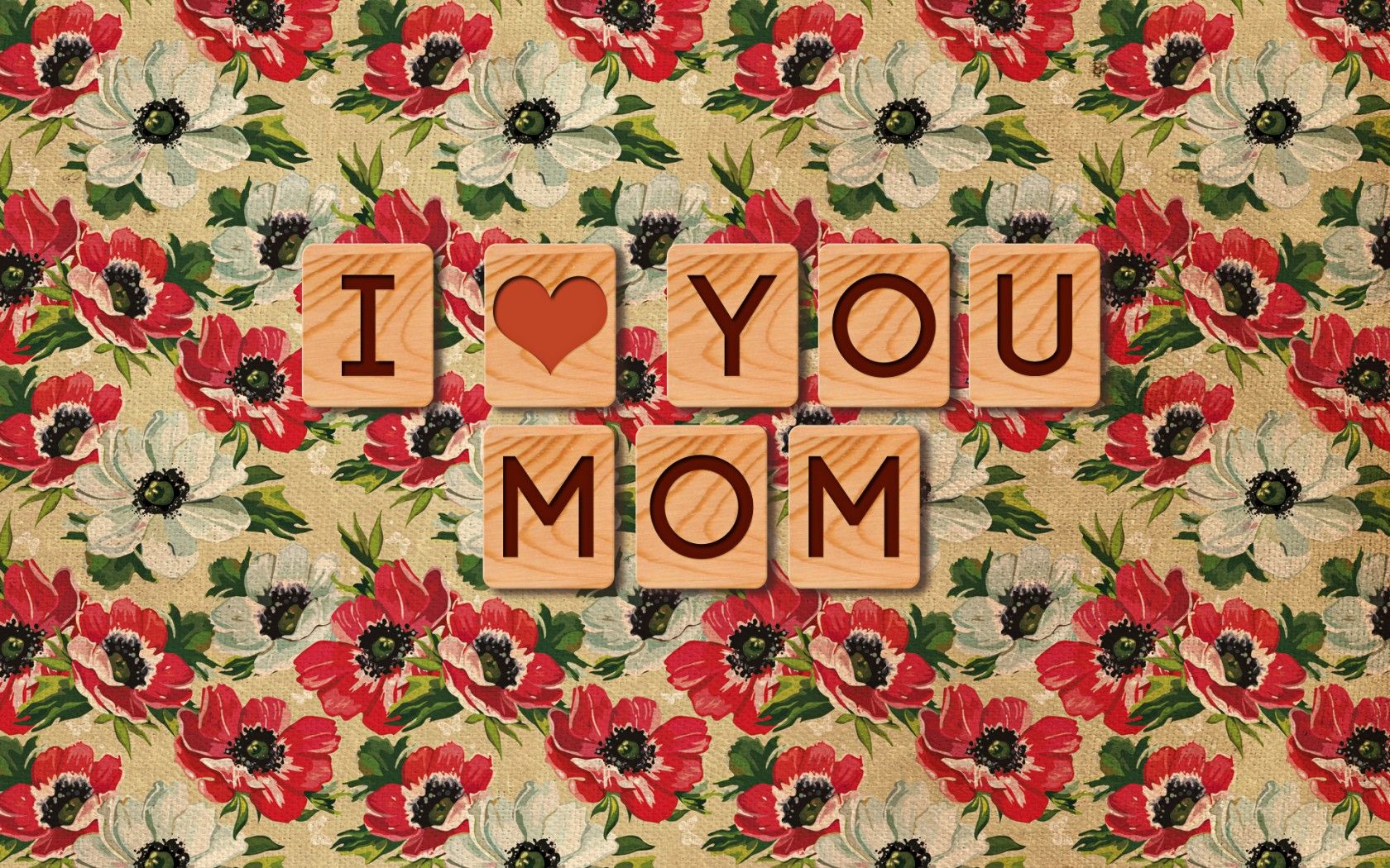 Mother&;s day mom love hearts text statement flowers mood