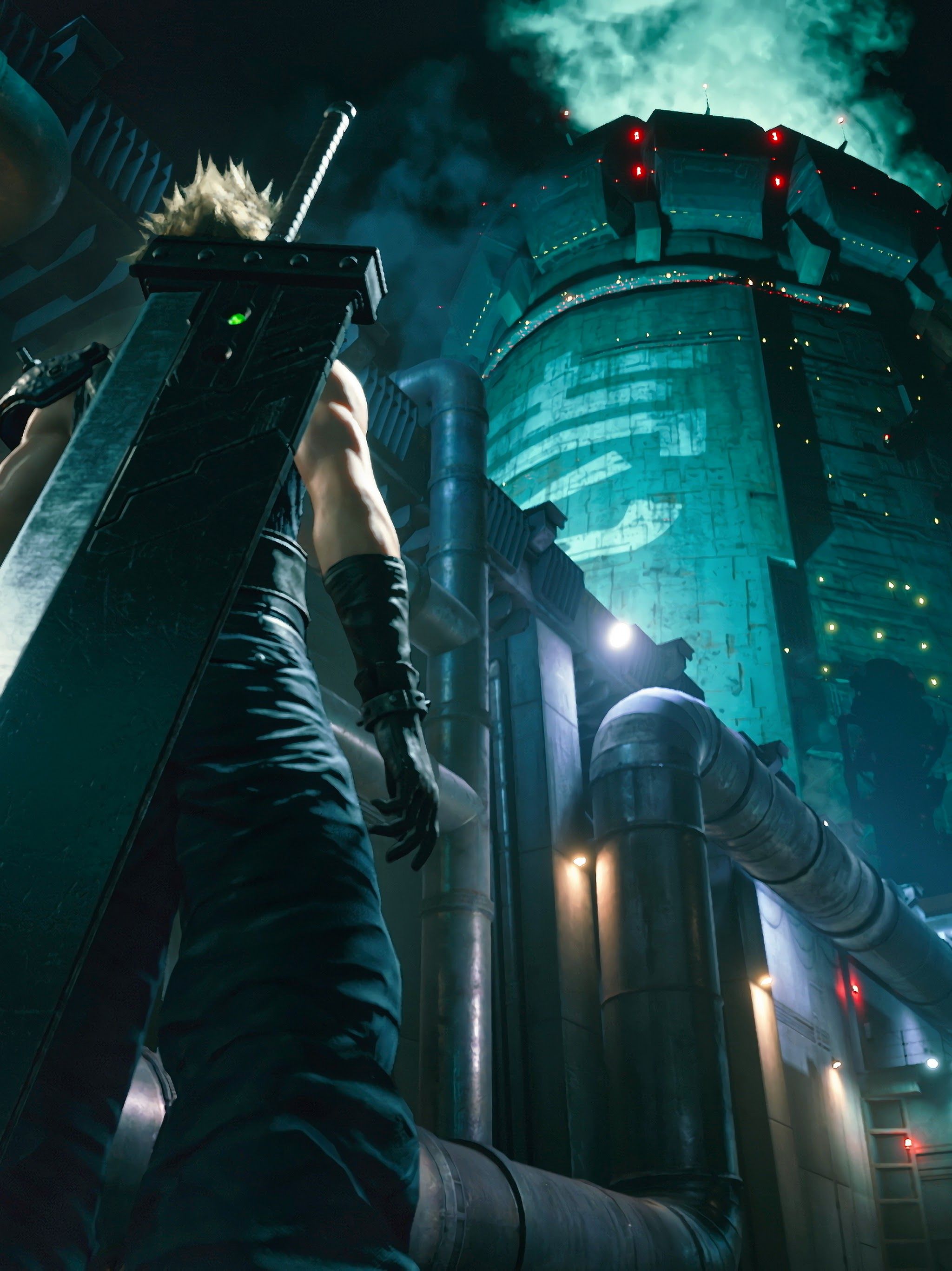 Final Fantasy 7 Remake Cloud Strife Sword 4K Wallpaper