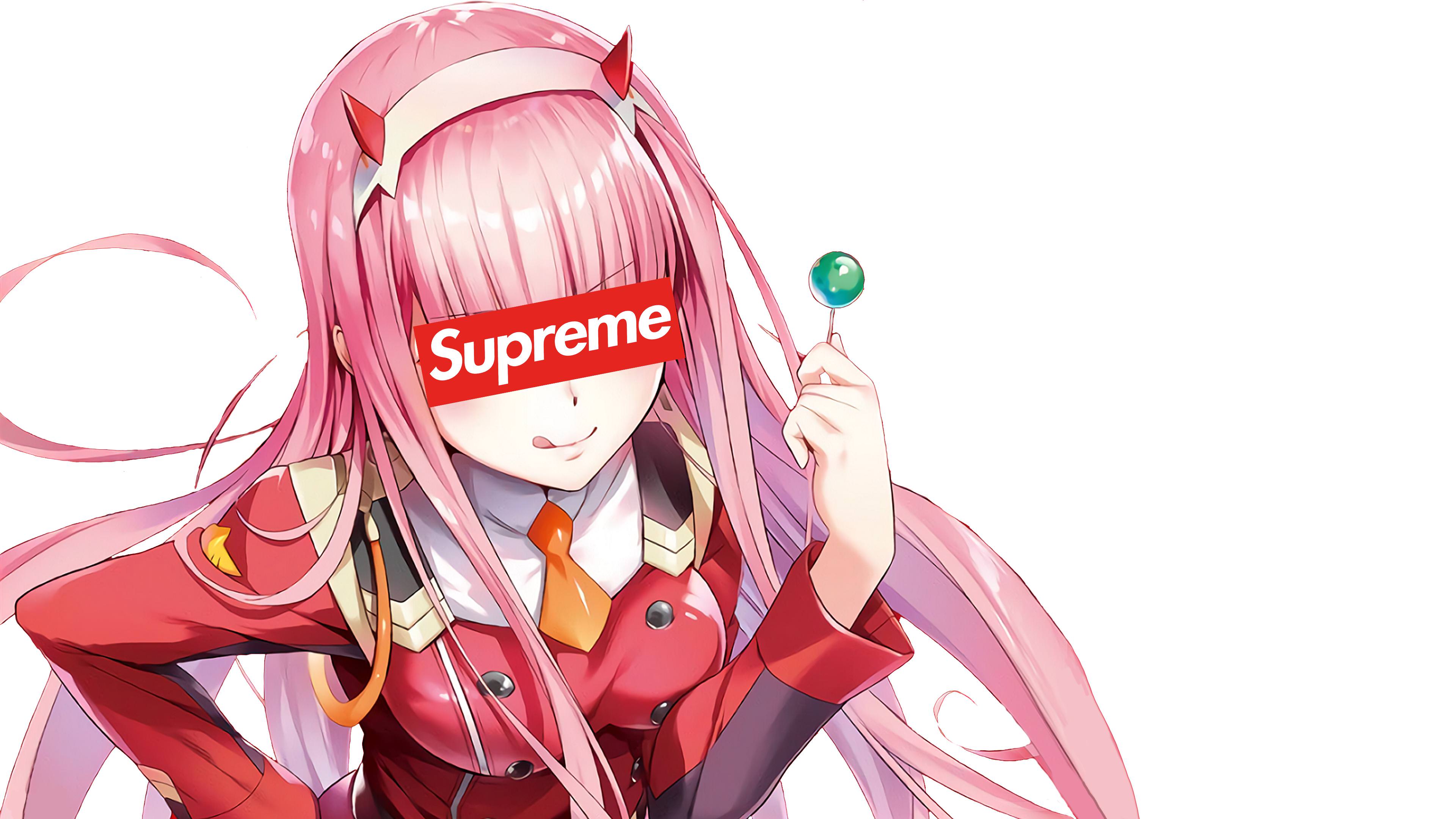 Download Anime characters rocking Supreme fashion Wallpaper | Wallpapers.com