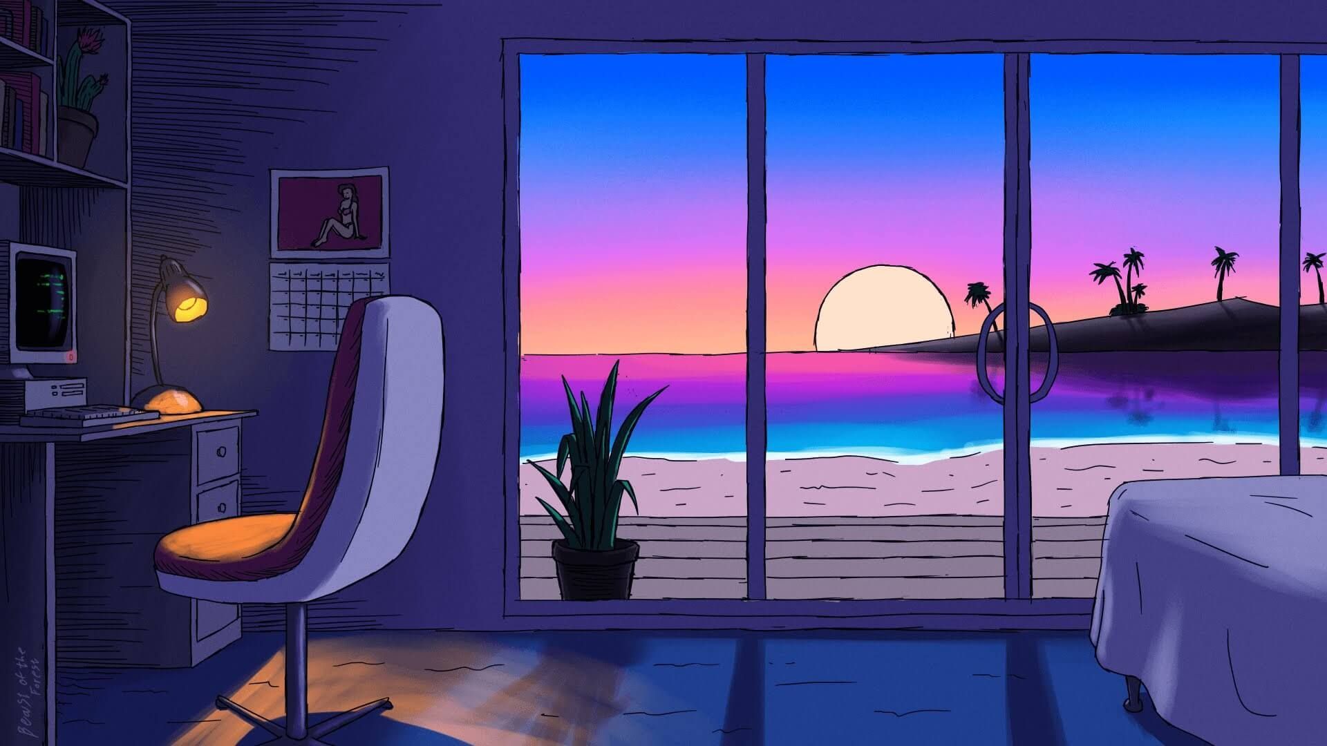 Retro Anime Aesthetic Laptop Wallpapers - Wallpaper Cave