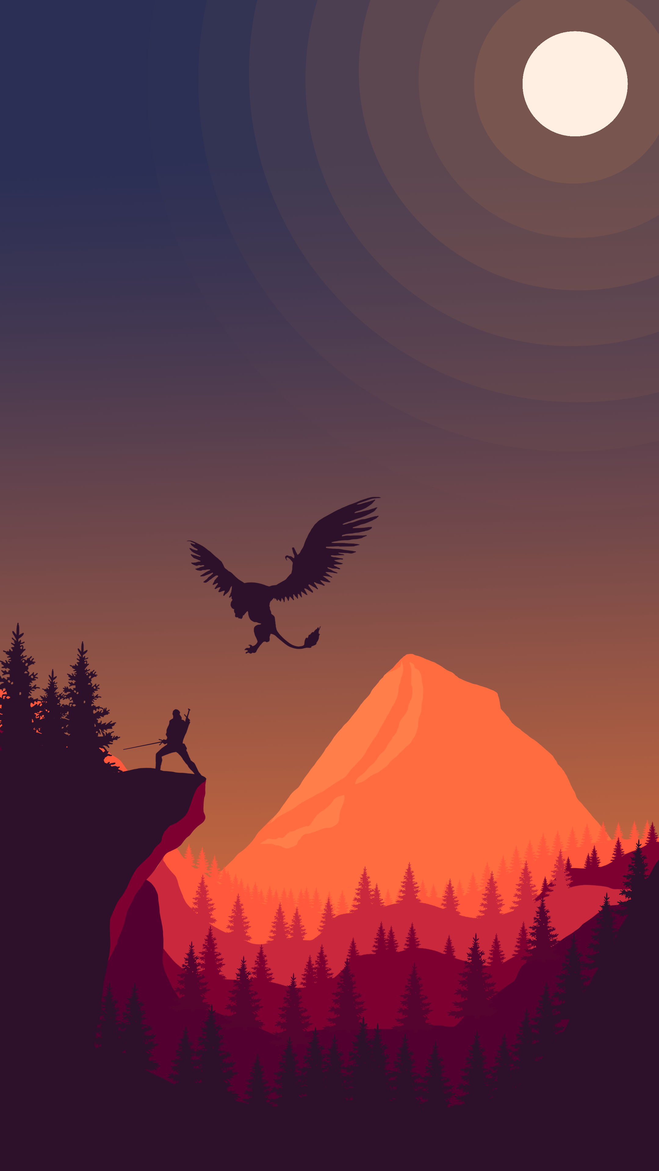 the witcher minimalist #TheWitcher3 #games #Ps4Games #XboxGames #PcGames #4k  #Minimalism