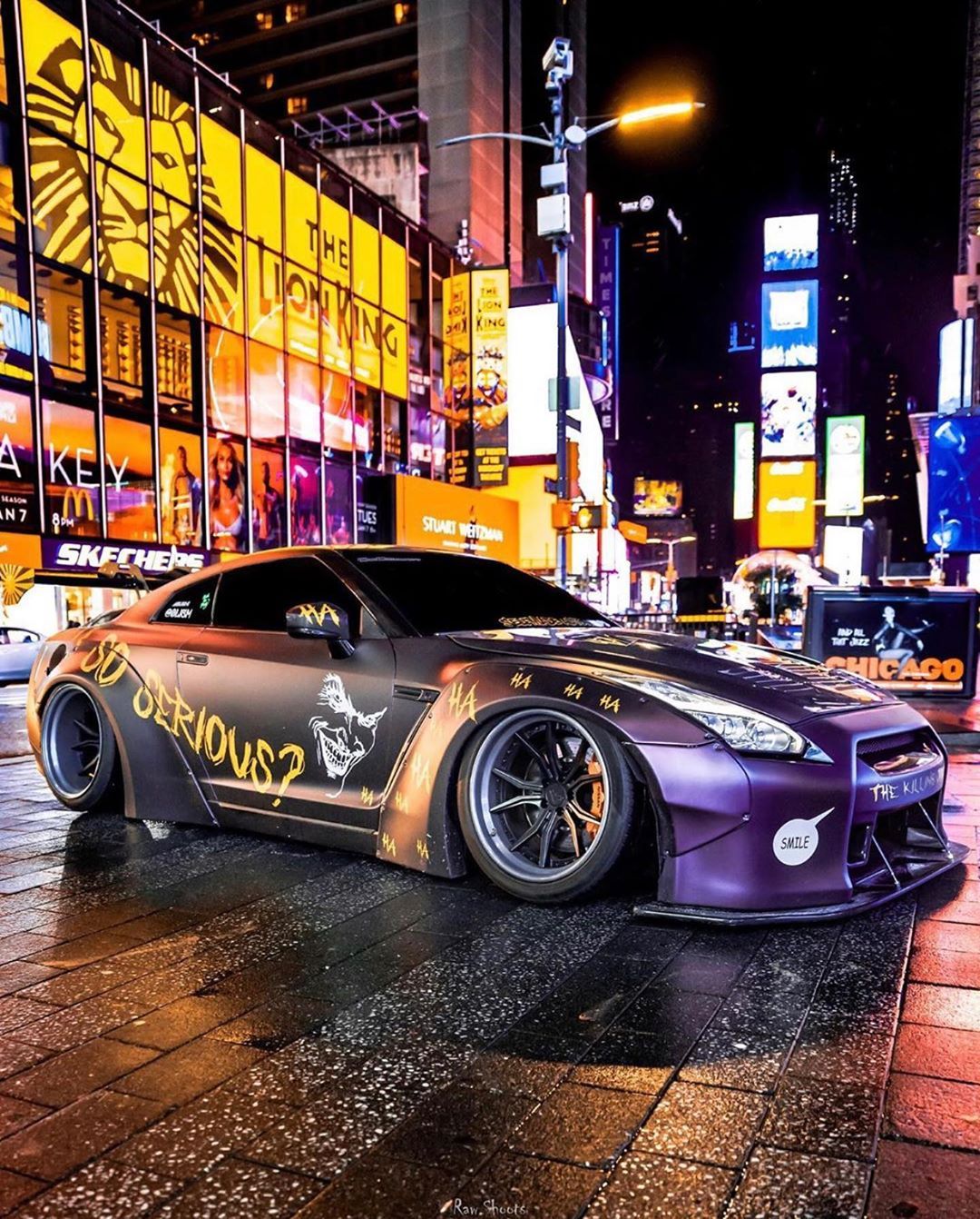 Liberty Walk Nissan GT R With Joker Livery Looks Epic