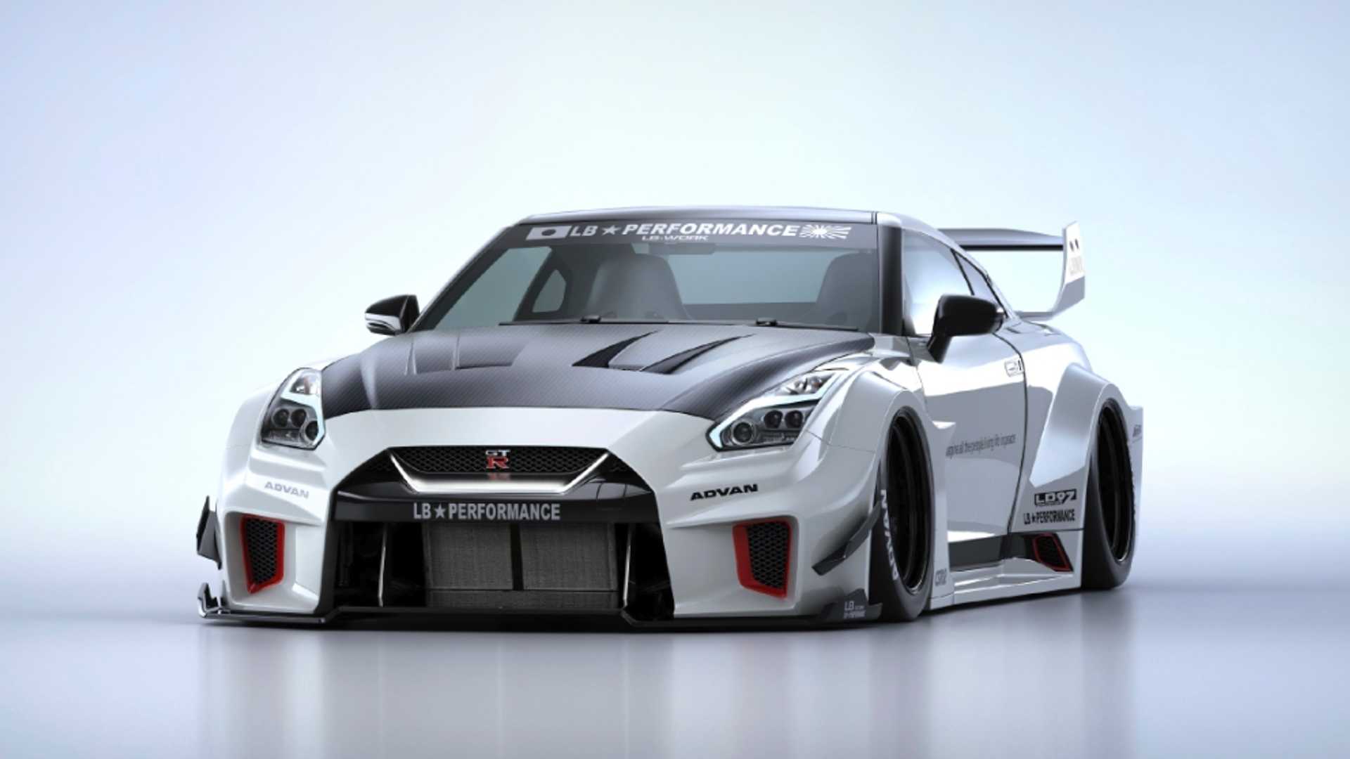 Nissan GTR r35 Liberty walk Р±РµР»С‹Р№