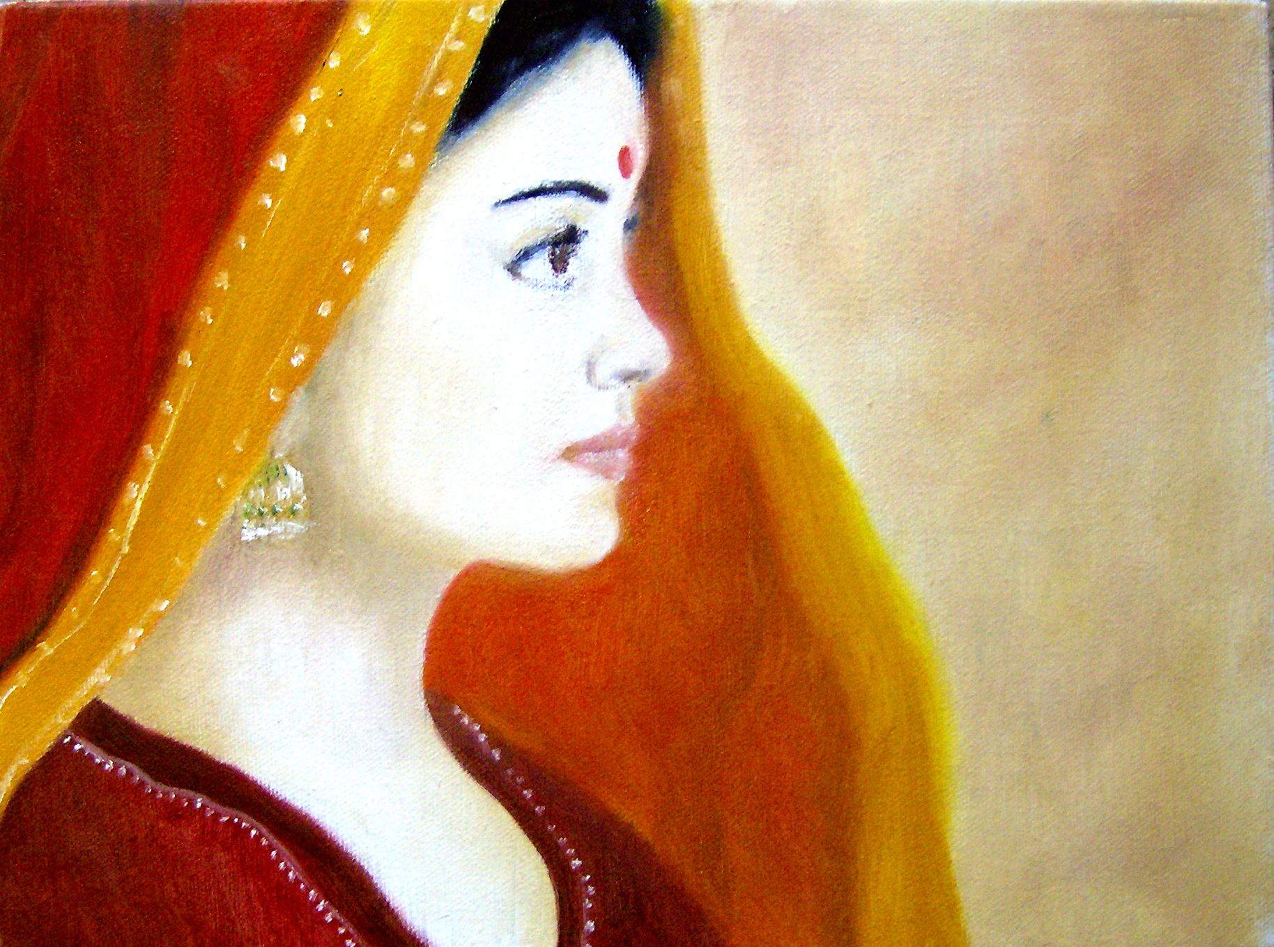 Indian Lady paintings