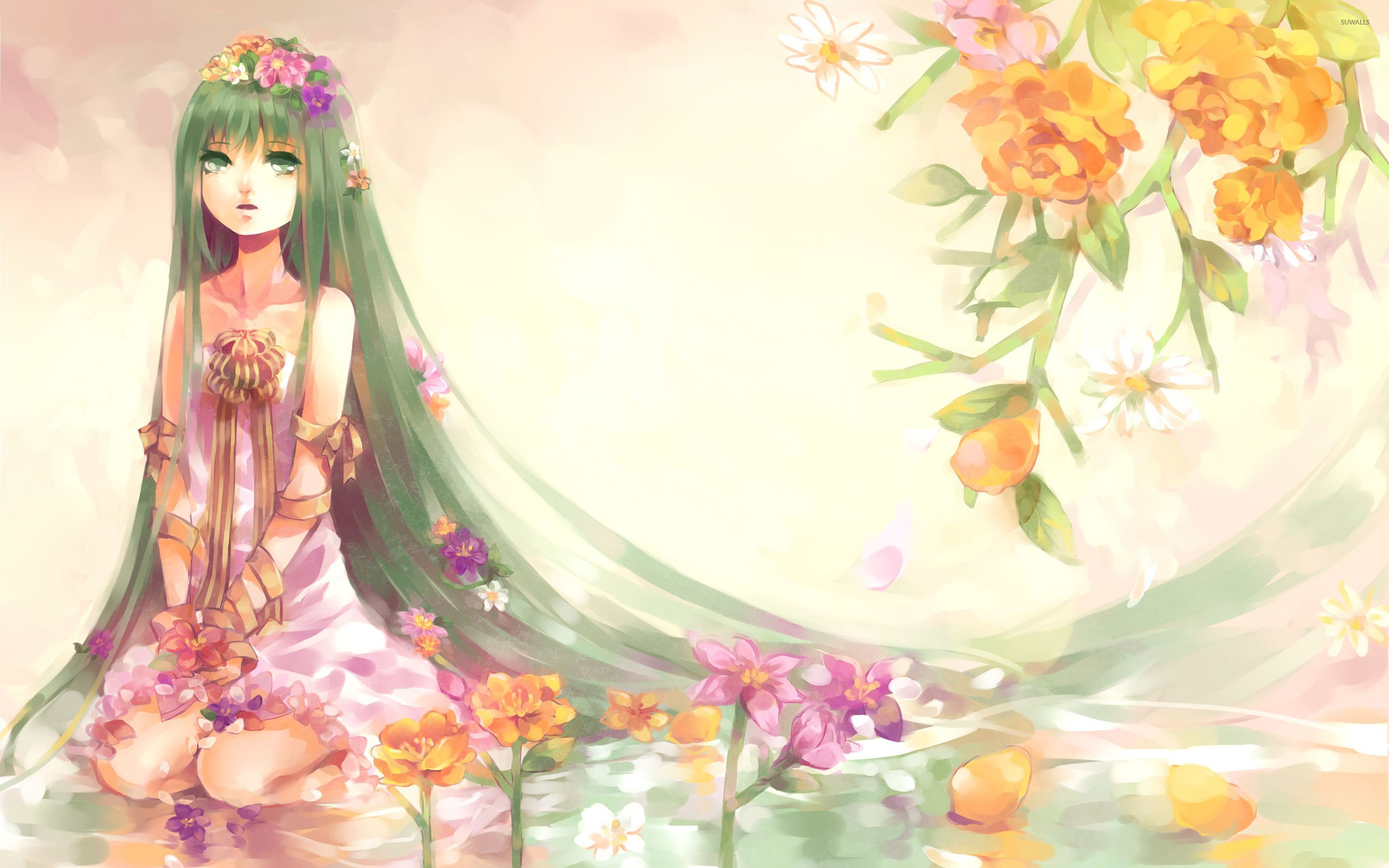 Anime Flower Wallpapers - Wallpaper Cave