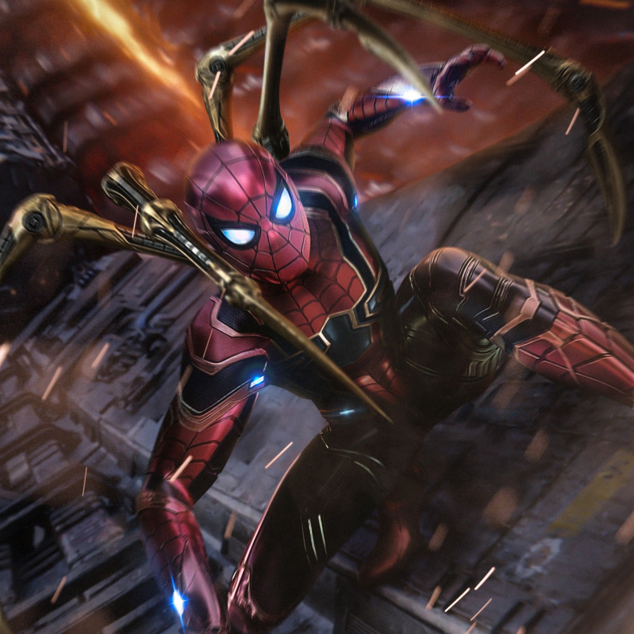 Iron Spider Spider Man HD Wallpaper