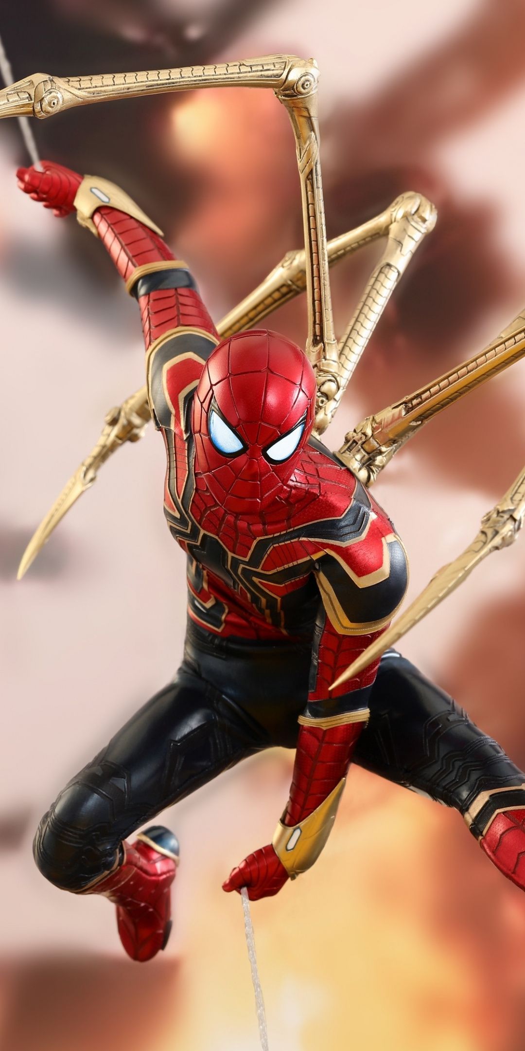 Iron Suit, Spider Man, Iron Spider, Toy Art, 1080x2160 Wallpaper