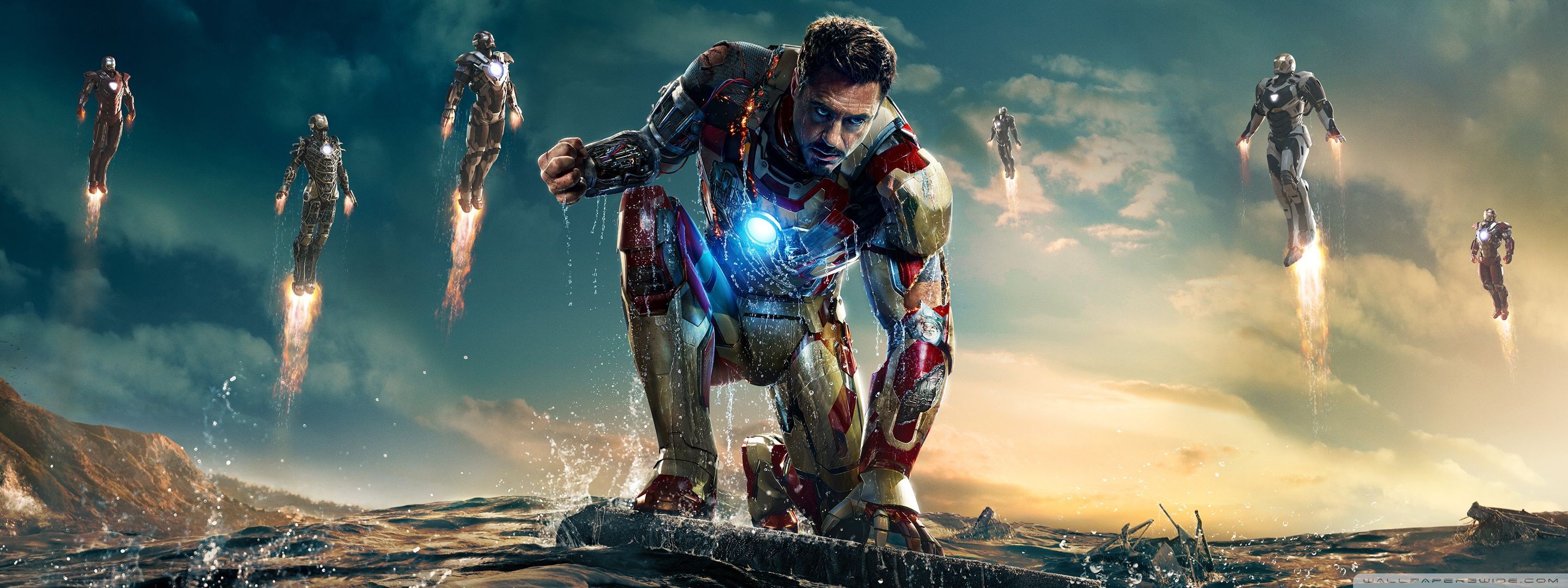 Iron Man Dual Screen Wallpaper Free Iron Man Dual Screen
