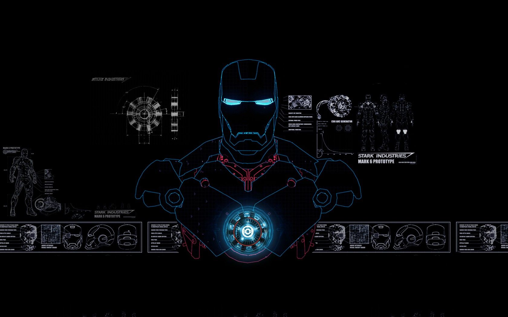 Iron Man Jarvis Interface Background