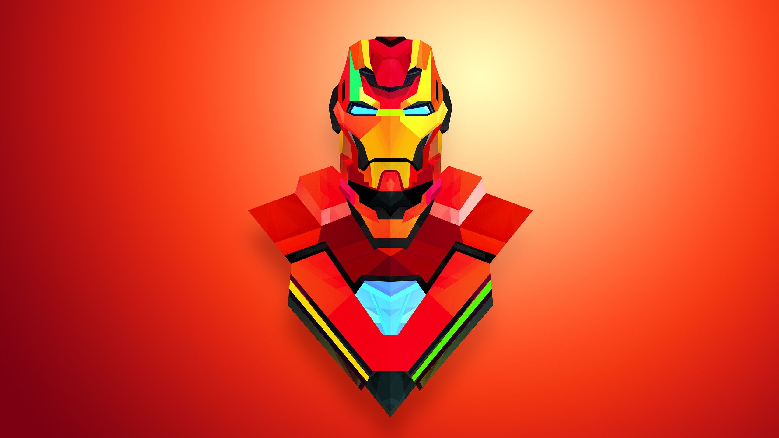 abstract, Iron Man, Red, Justin Maller Wallpaper HD / Desktop