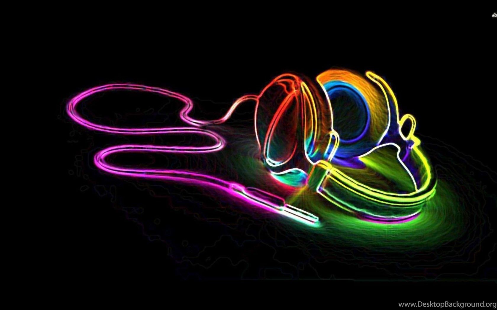 Wallpaper Neon Anime Full HD 1920x1080 Desktop Background