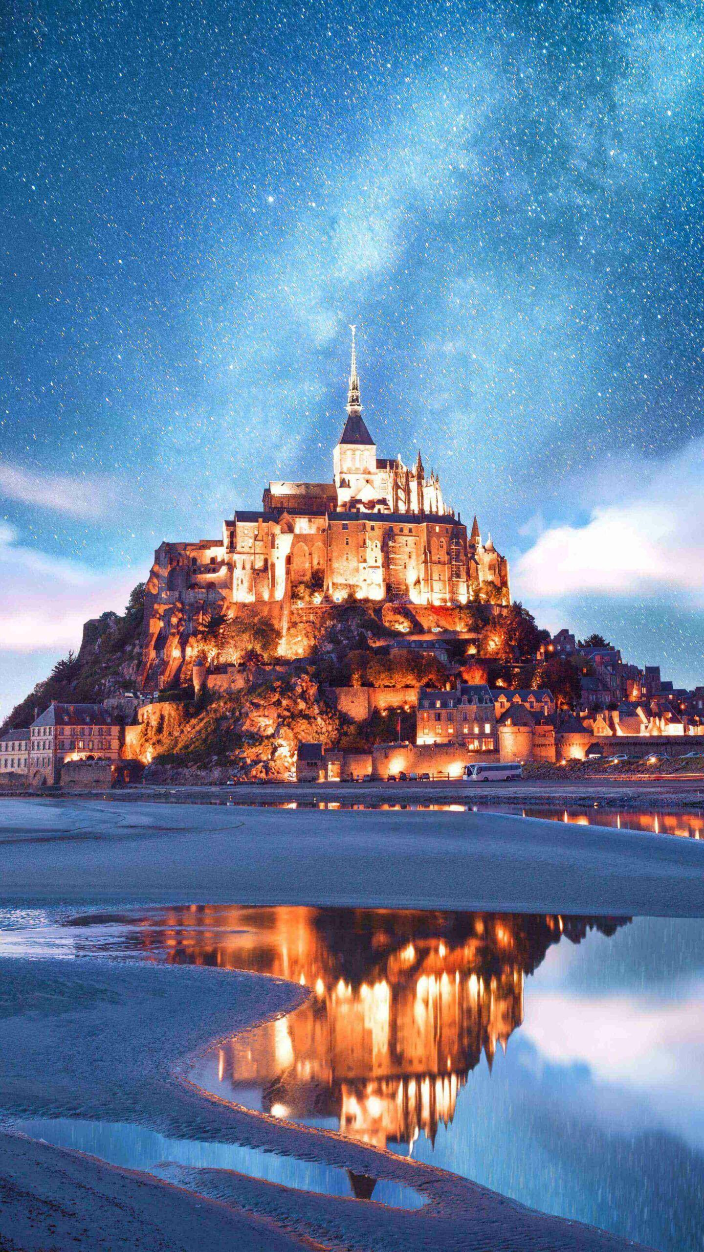Mont Saint Michel IPhone Wallpaper. Travel, Cool places to visit, Places to visit