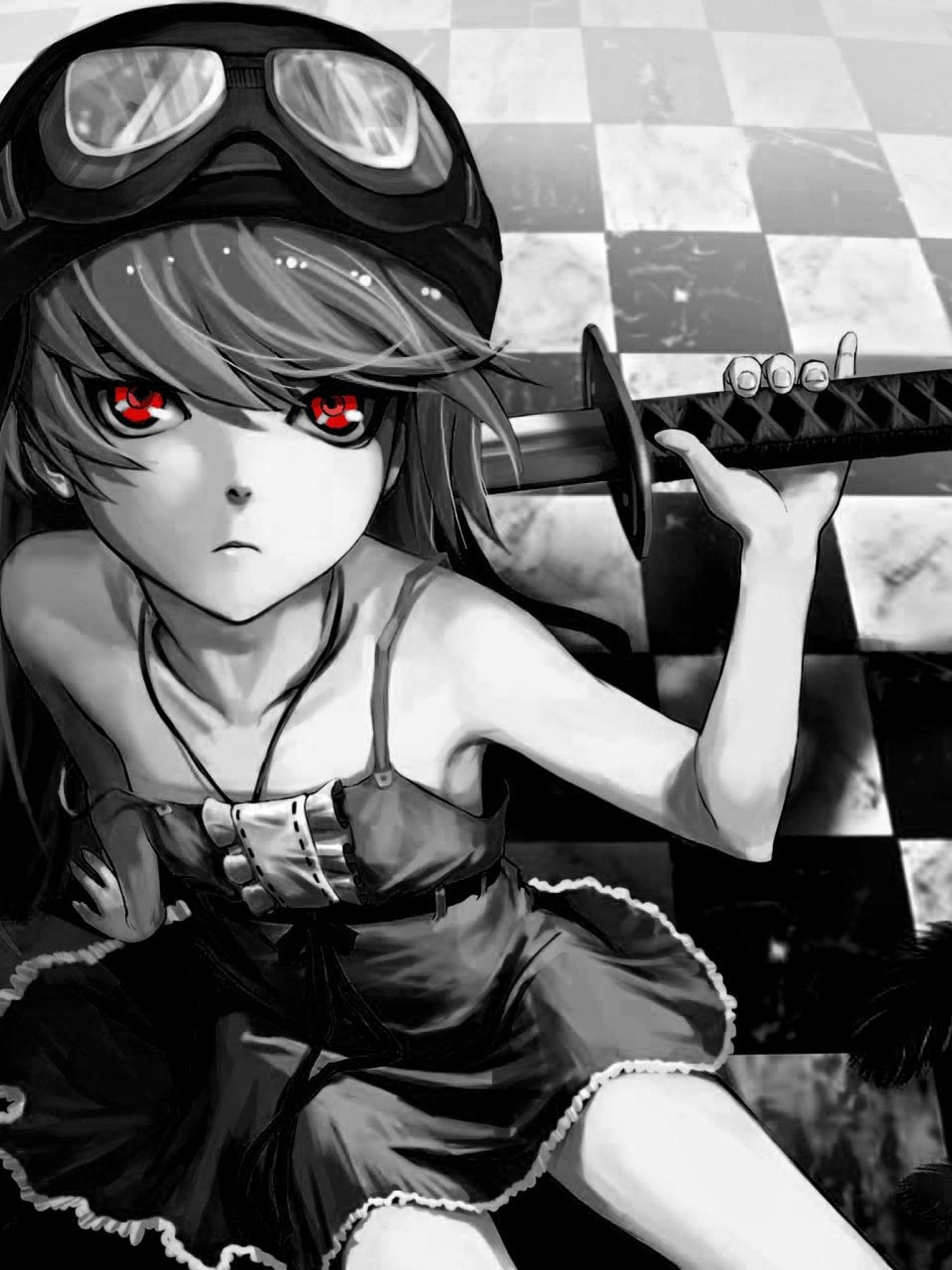 Black White Anime Mobile HD Wallpapers - Wallpaper Cave
