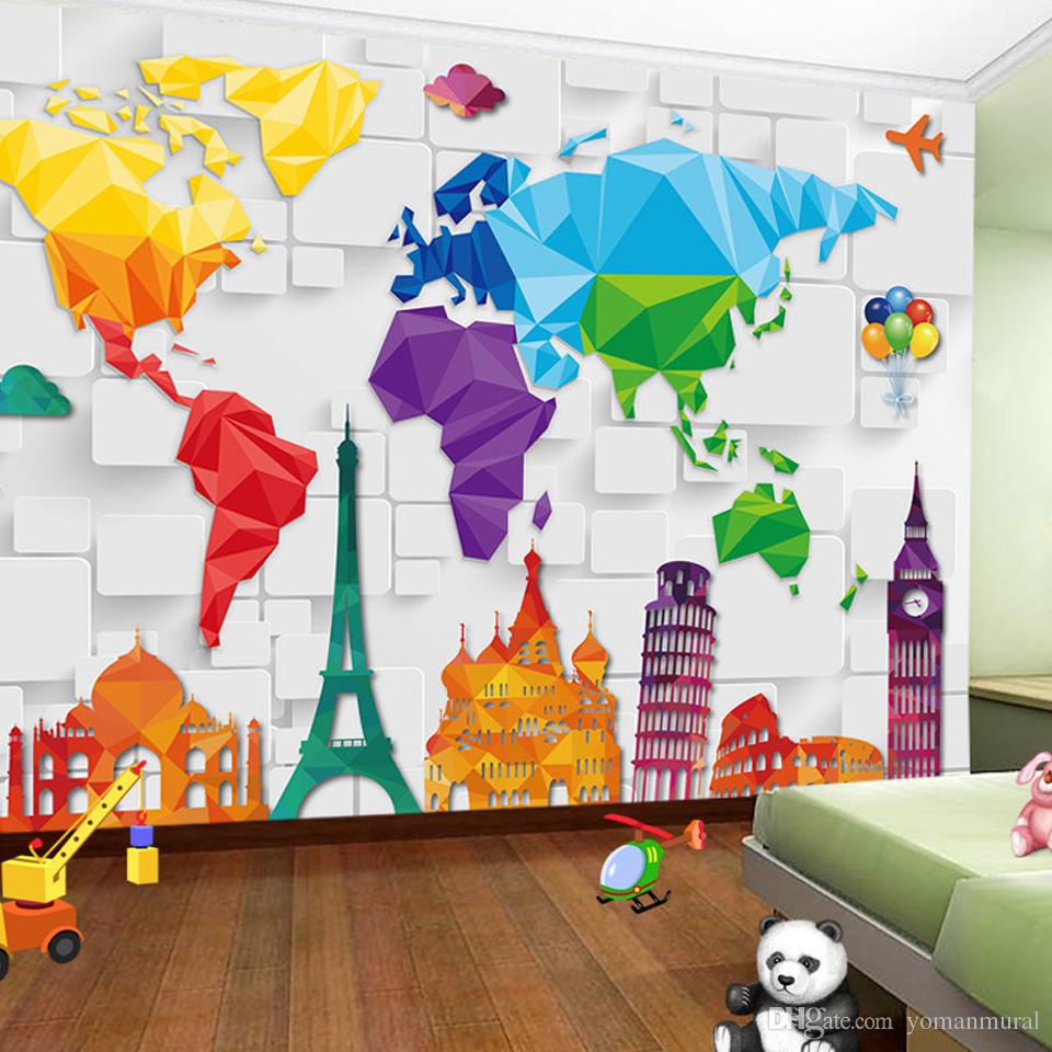 Custom Size 3D Wall Murals Anime Wallpaper For Living Room