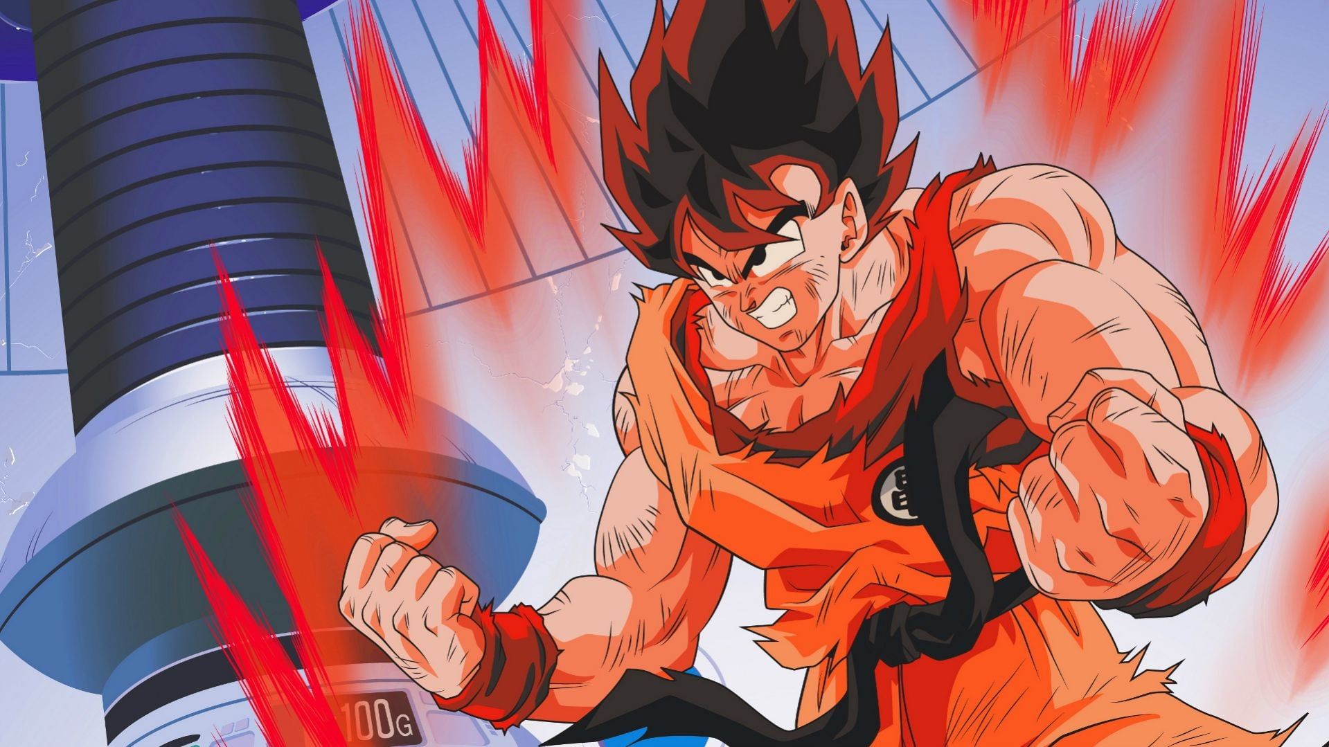 Son Goku Kaioken mode HD wallpaper