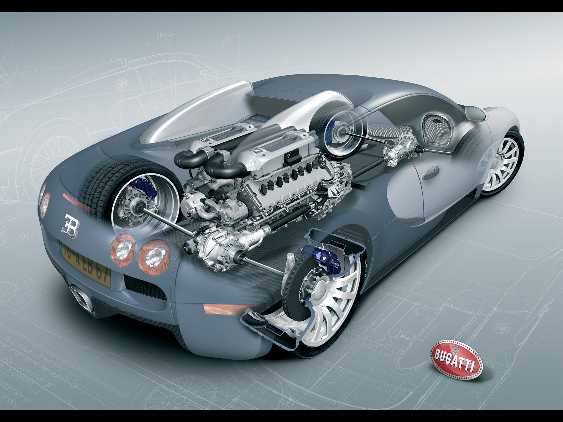 Bugatti Veyron W16 Engine