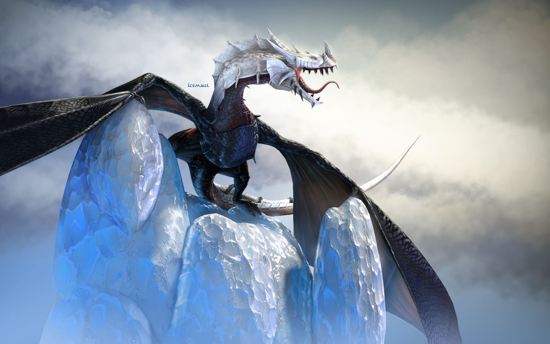 Ice Titan Dragon Wallpapers - Wallpaper Cave - EroFound