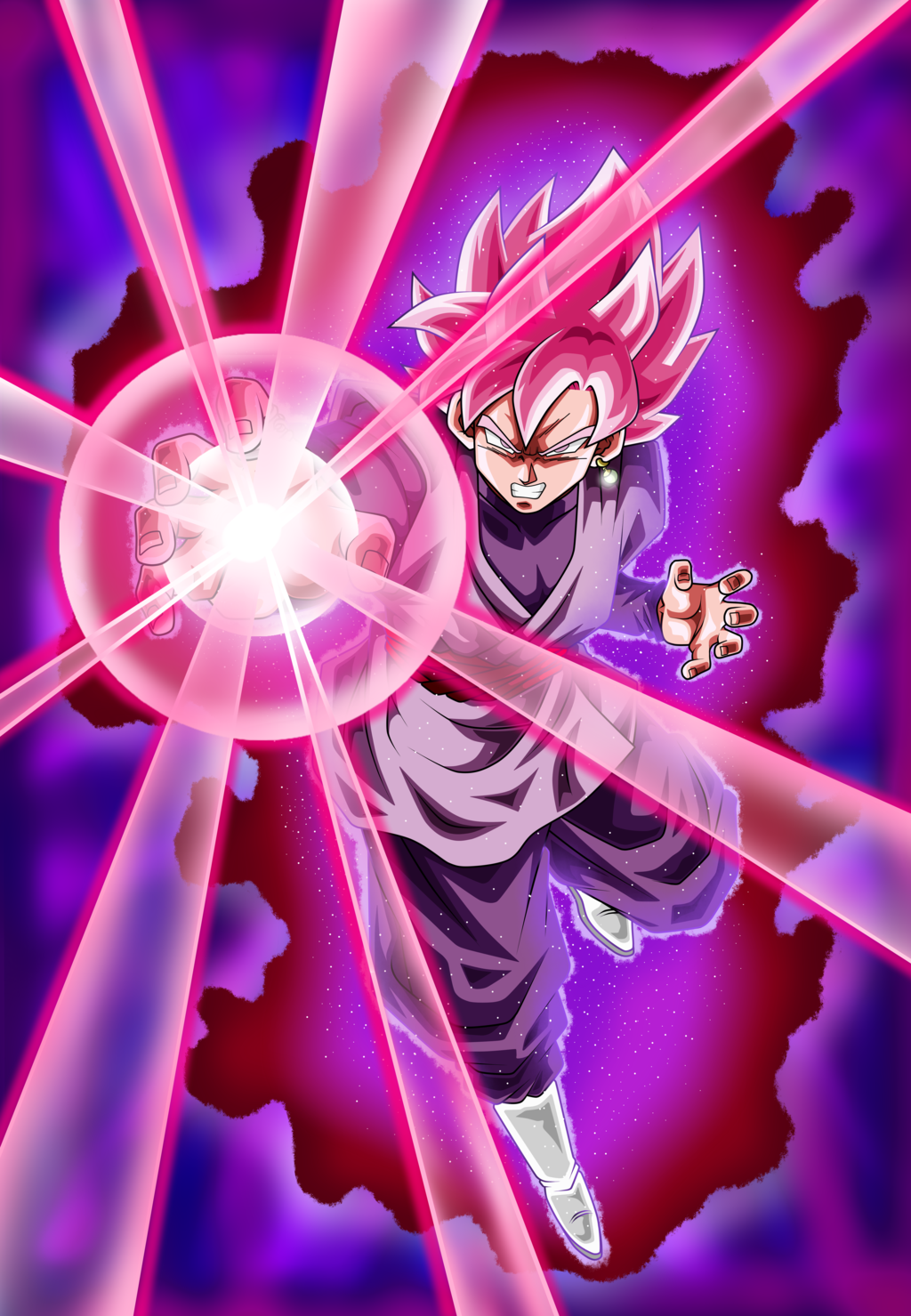 Free download Black Goku Super Saiyan Rose Poster