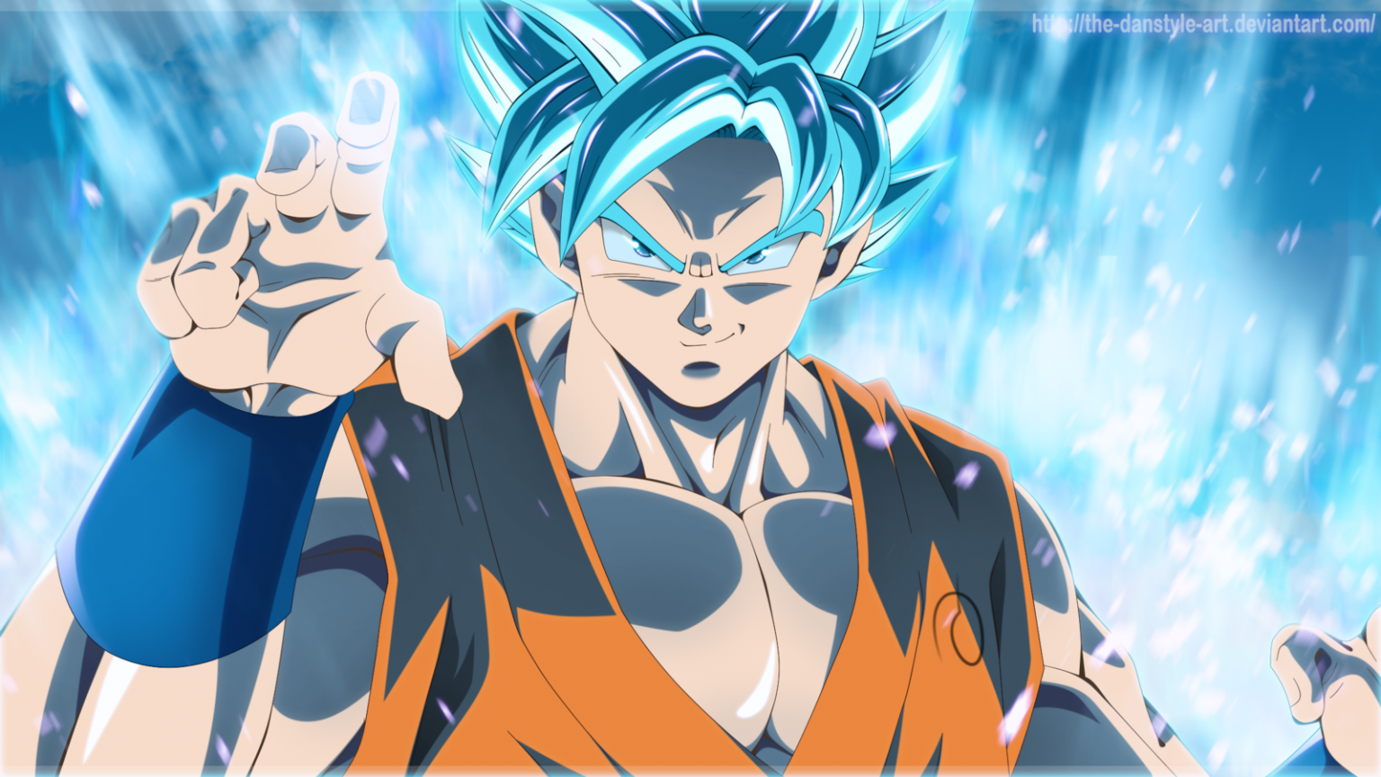 Free download Goku Super Saiyan Blue Wallpaper HD [1600x900]