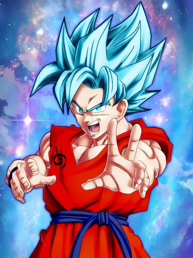Goku God Super Saiyan Blue Wallpaper for Android