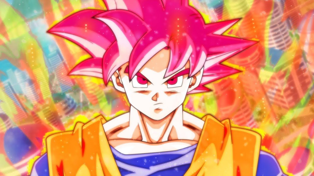 Goku Super Saiyan God Background Wallpaper