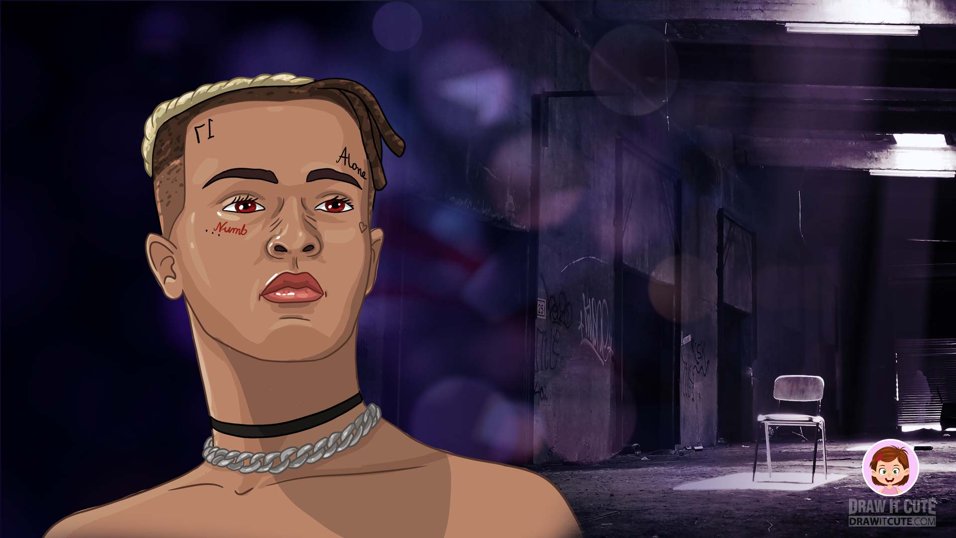 Xxxtentacion tutorial with Draw it Cute it cute