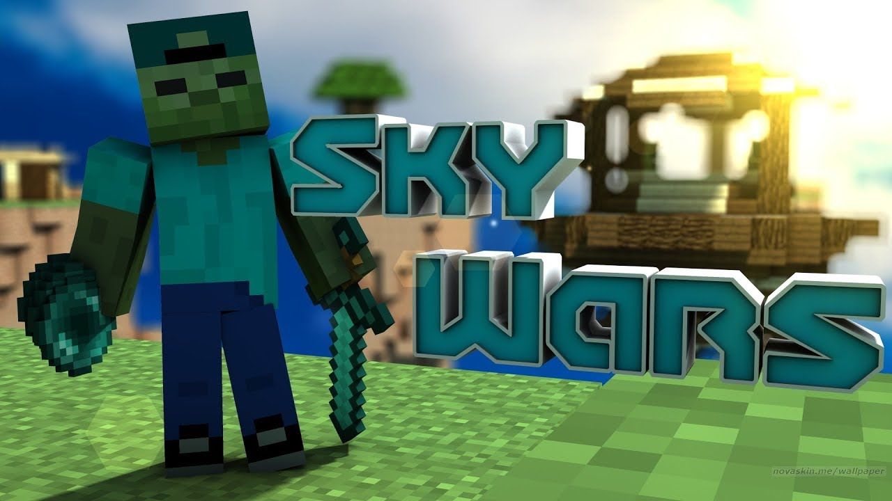 PLAYING SKYWARS IN MINECRAFT / HOW LONG CAN WE SURVIVE !!!