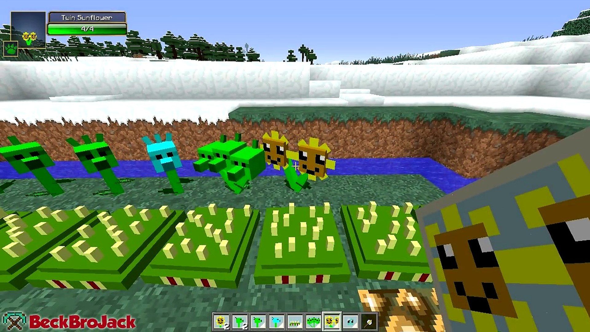 Minecraft Mods VS ZOMBIES and Zombies!! Plants