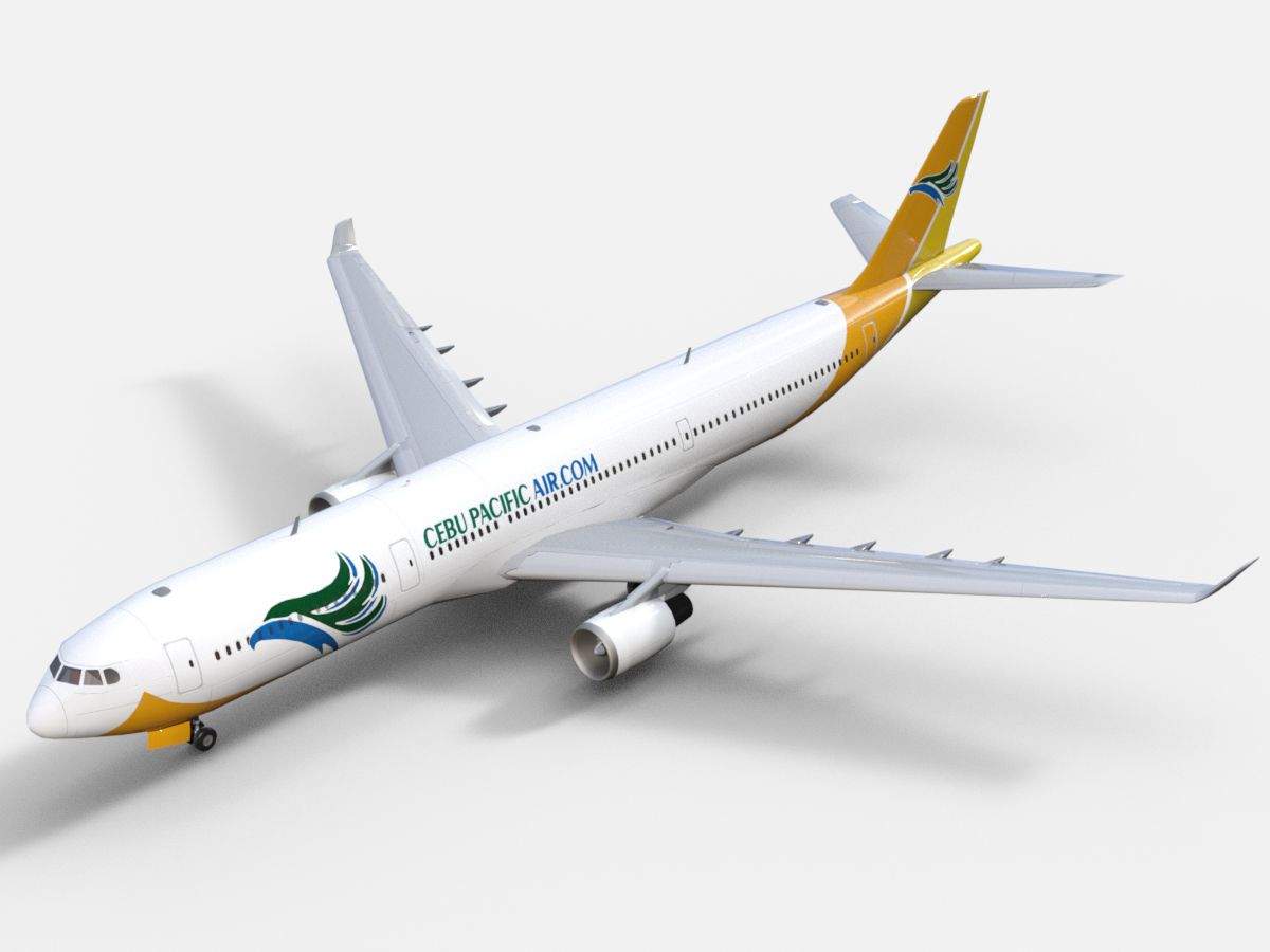 Airbus A330 300 Cebu Pacific 3D Model