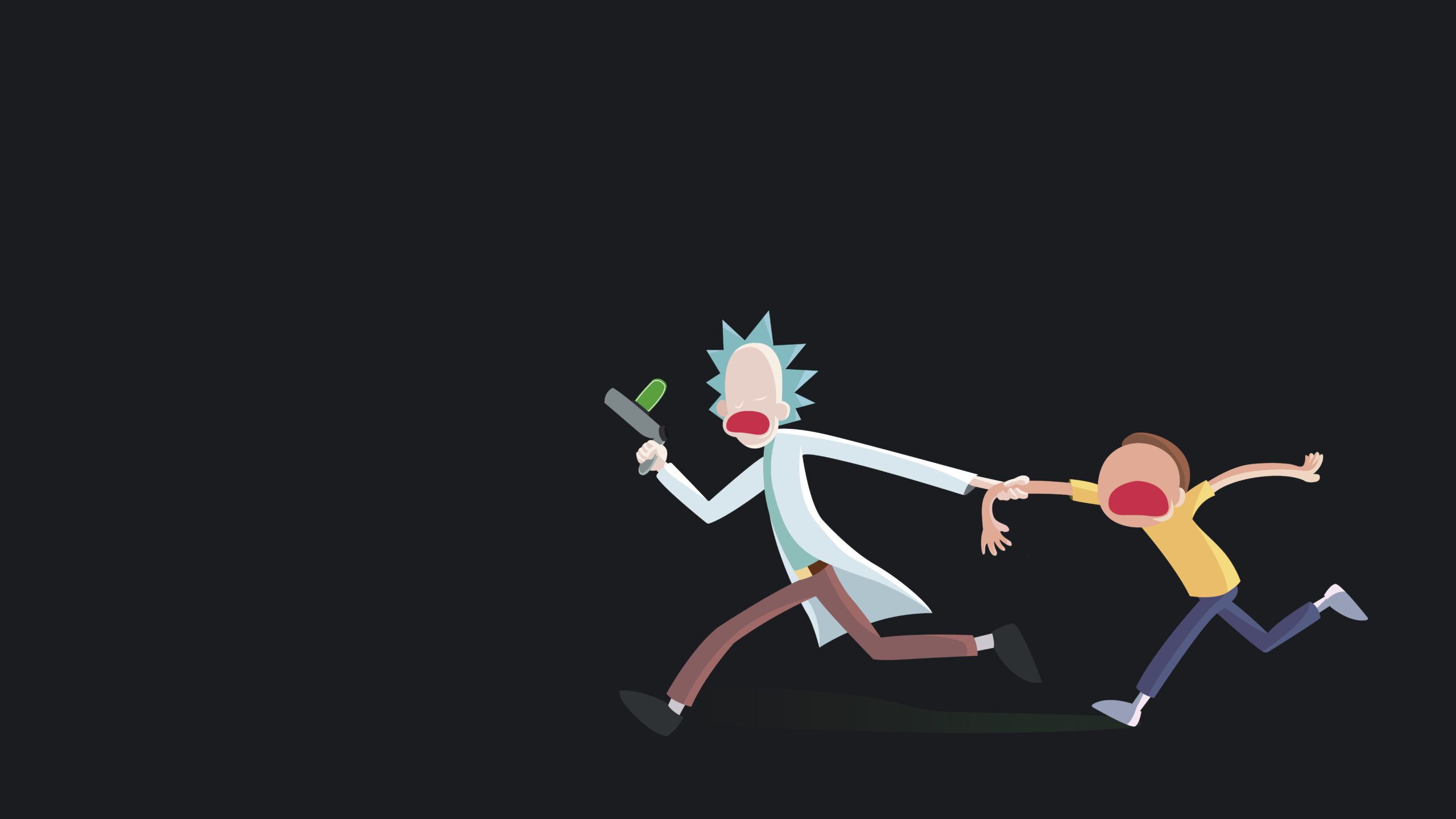 Coolest PC Minimalist Rick And Morty Wallpapers ...