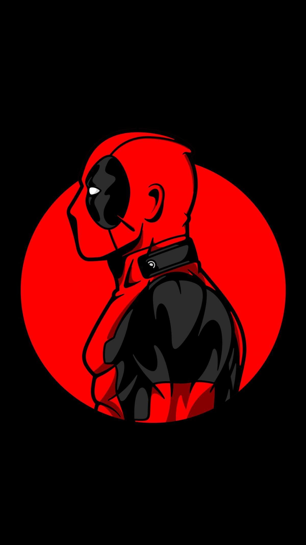 Download Deadpool Dark Amoled IPhone Wallpaper Top Free Awesome