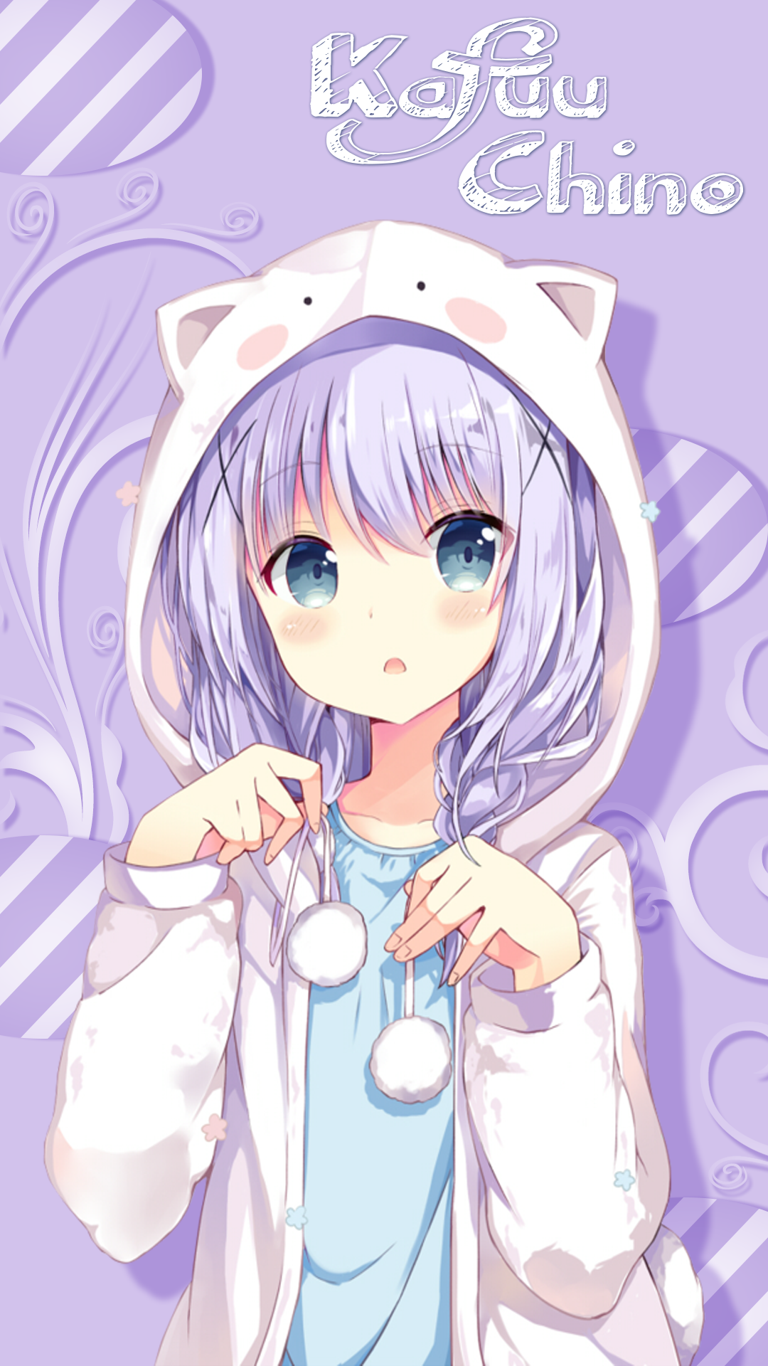 Kafuu Chino Wallpaper Android. Gambar karakter, Seni anime