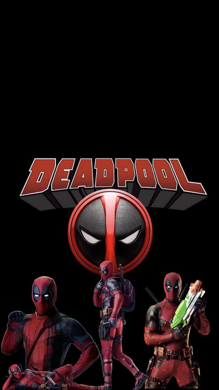 Custom Deadpool iPhone wallpaper